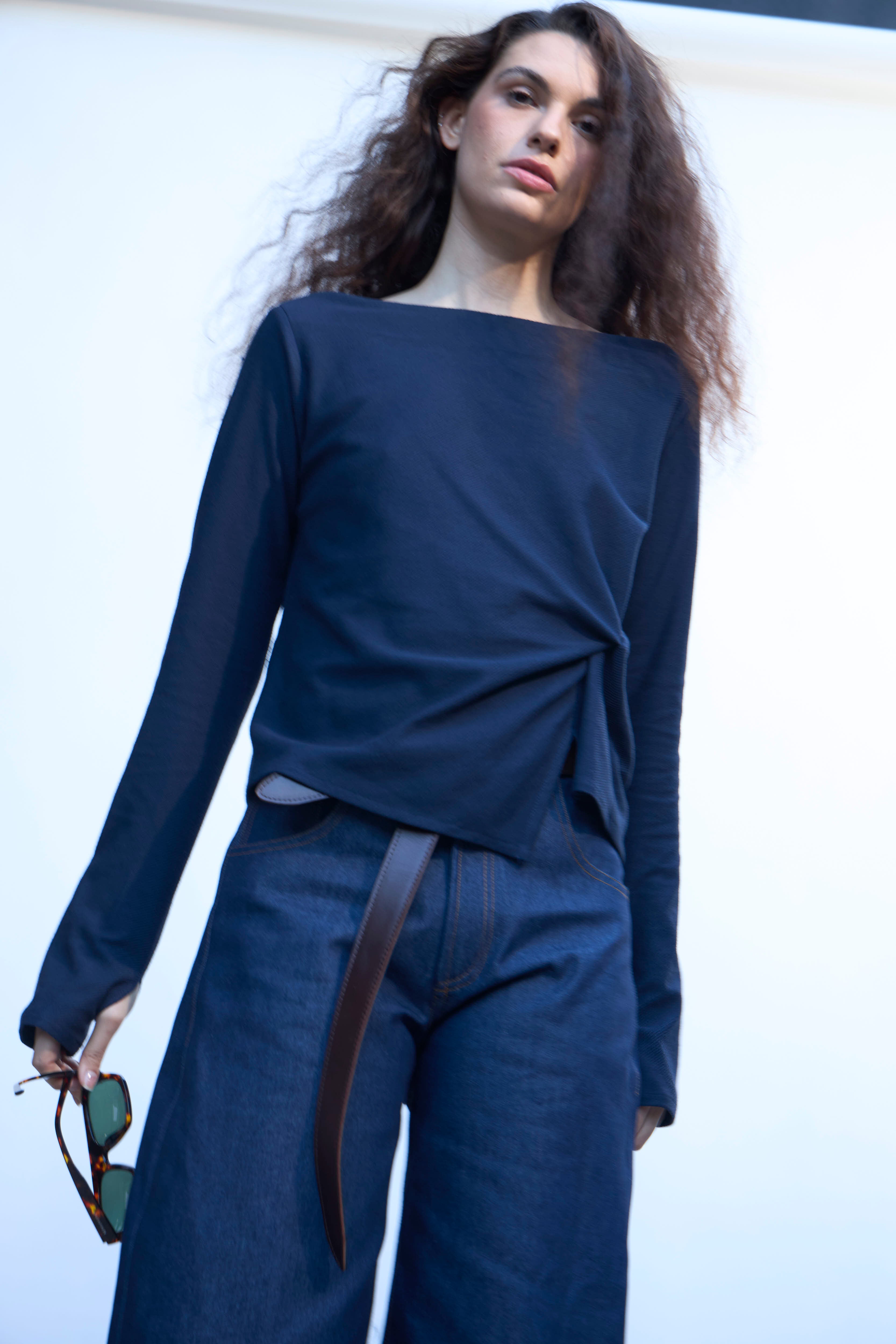 Top Aura Azul Navy