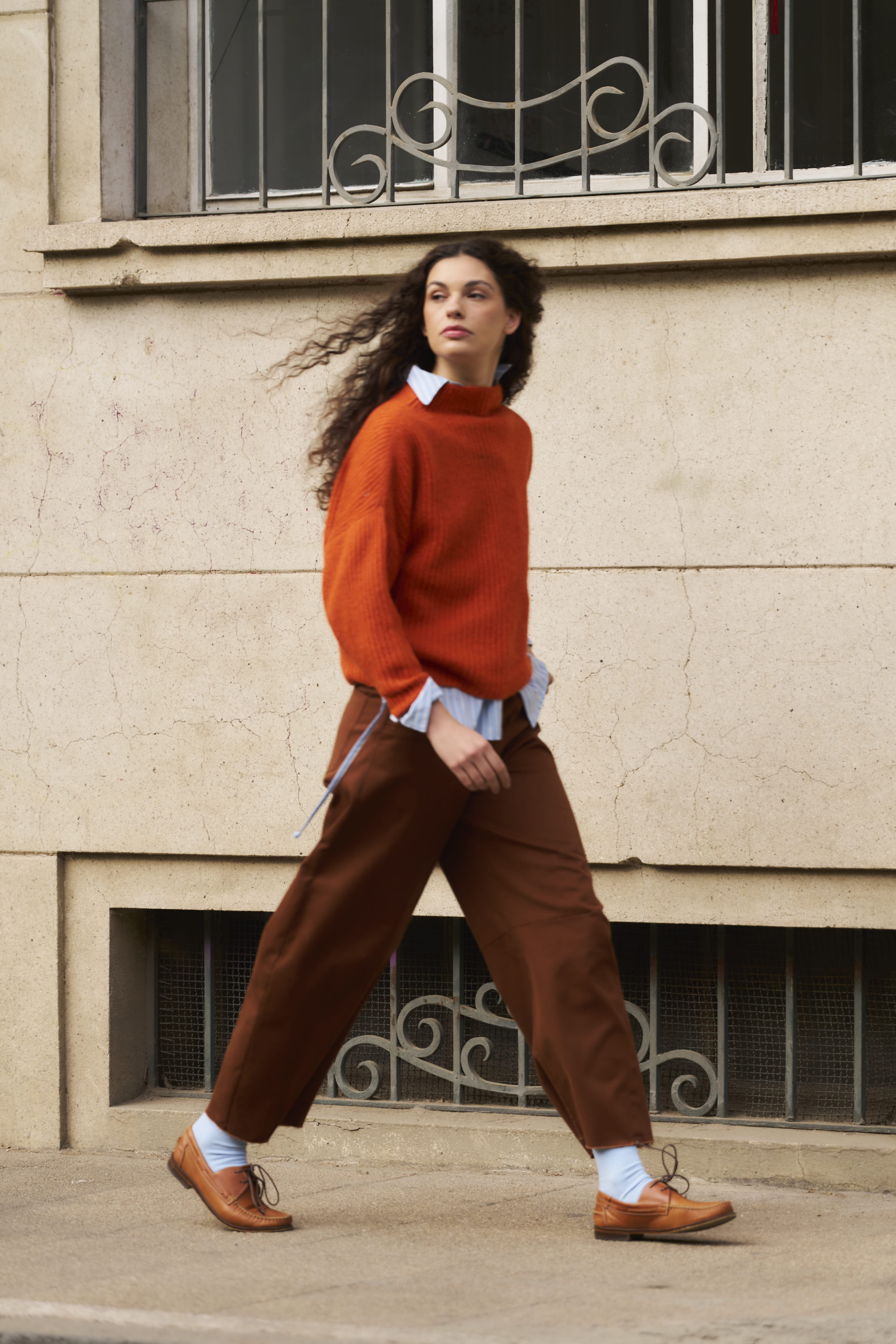 Pantalón Daft 100% Algodón Tabaco