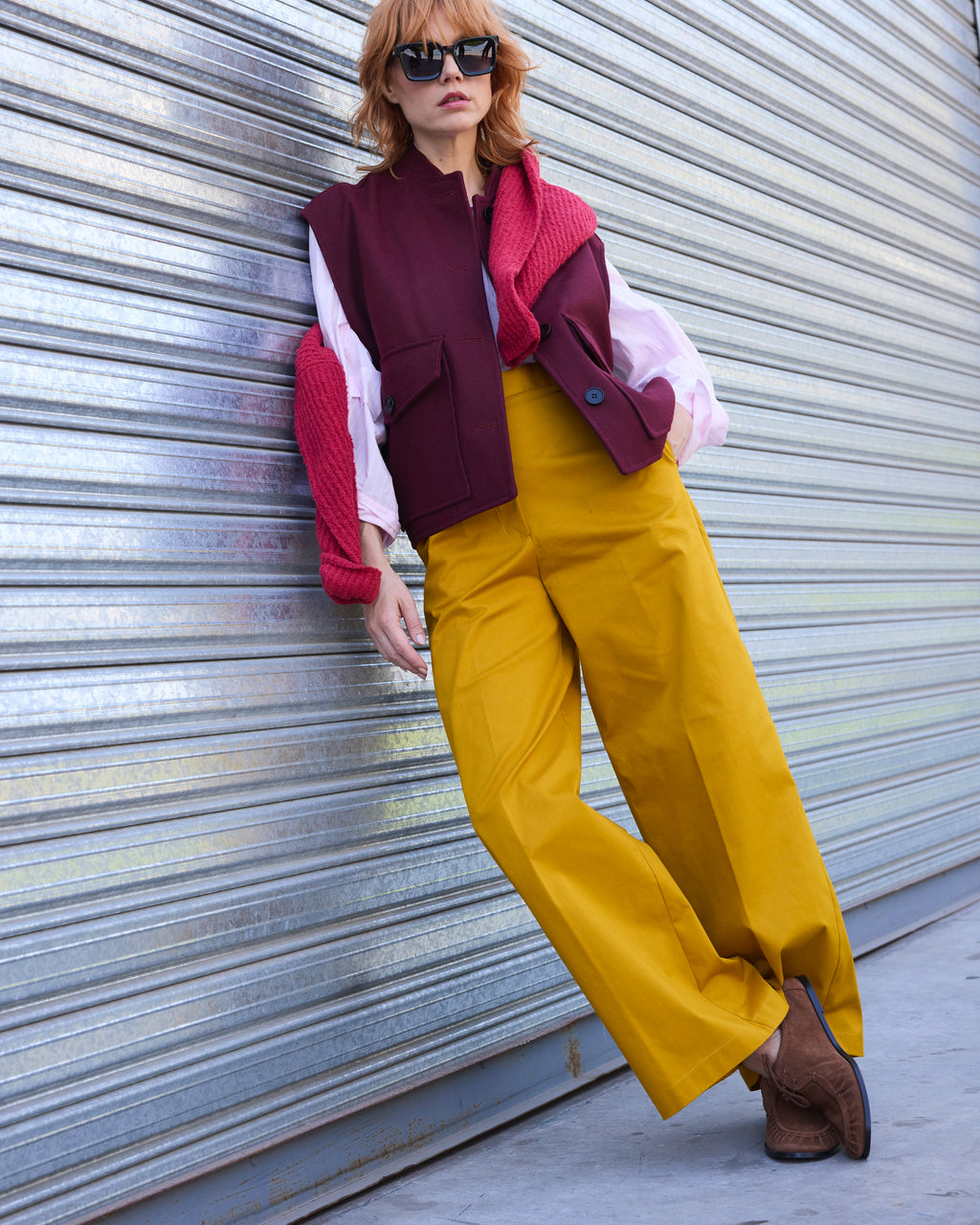 Pantalón 100% Algodon Tulipe Mostaza | Limited Edition