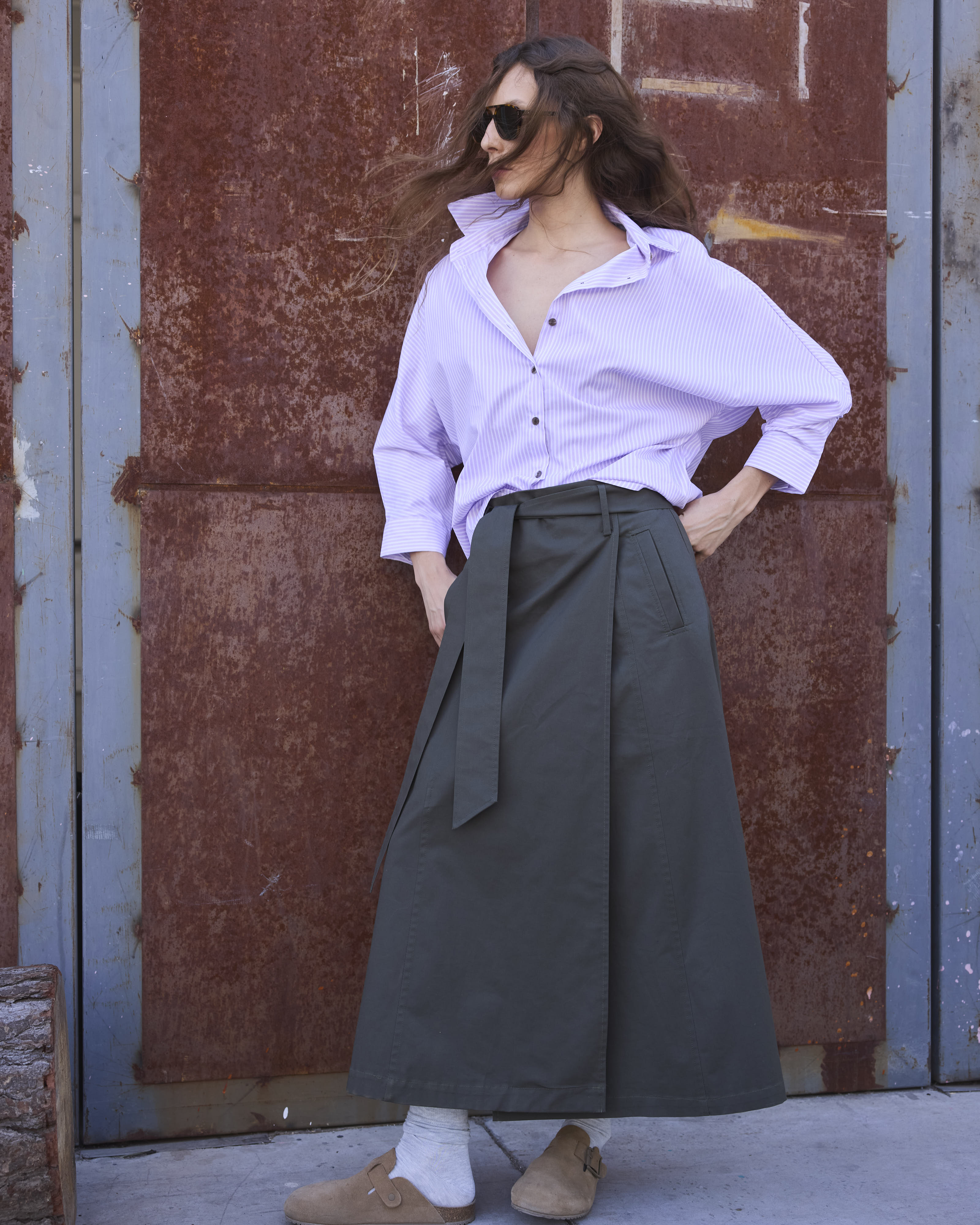 Falda Guede Algodón Verde