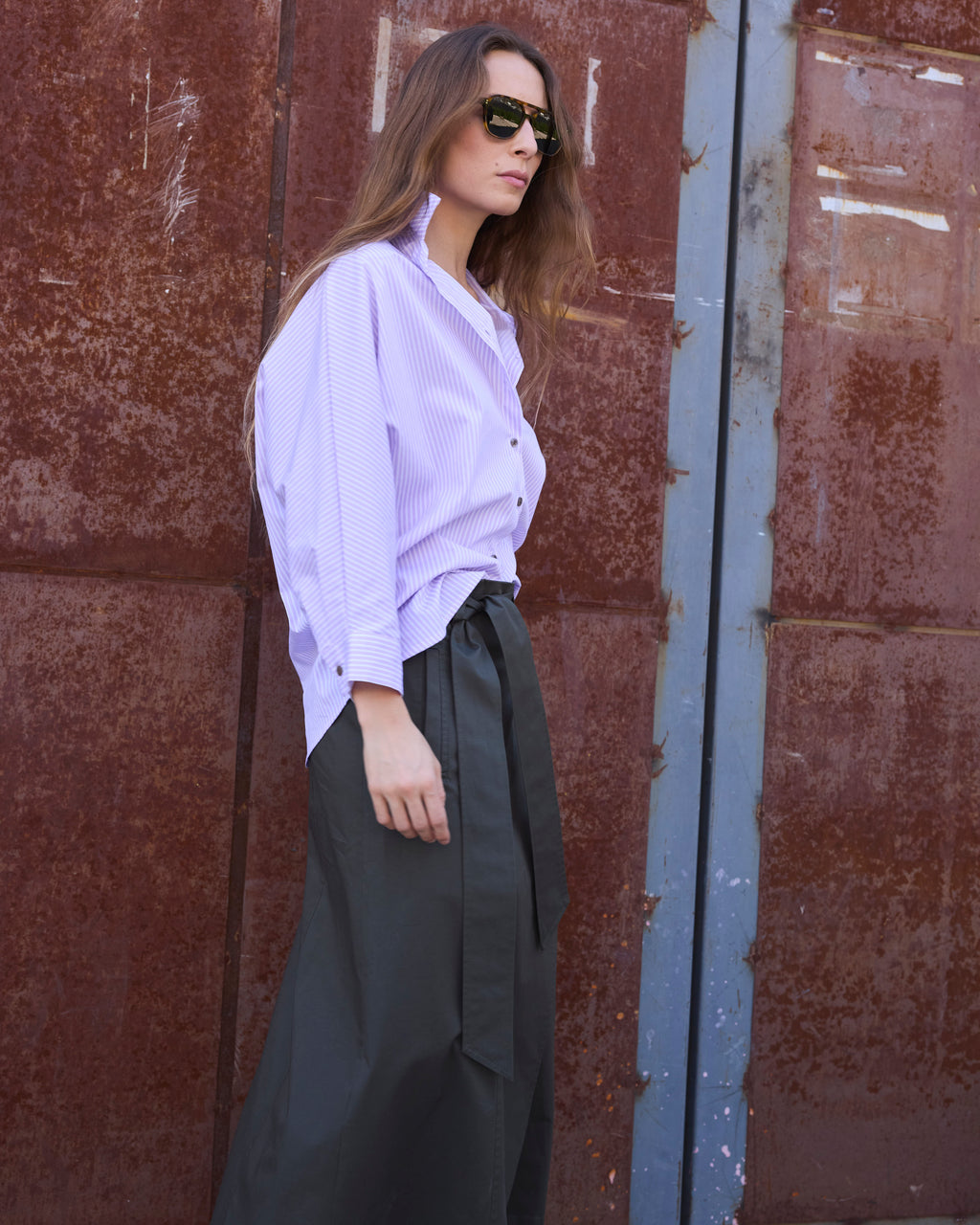 Falda Guede Algodón Verde