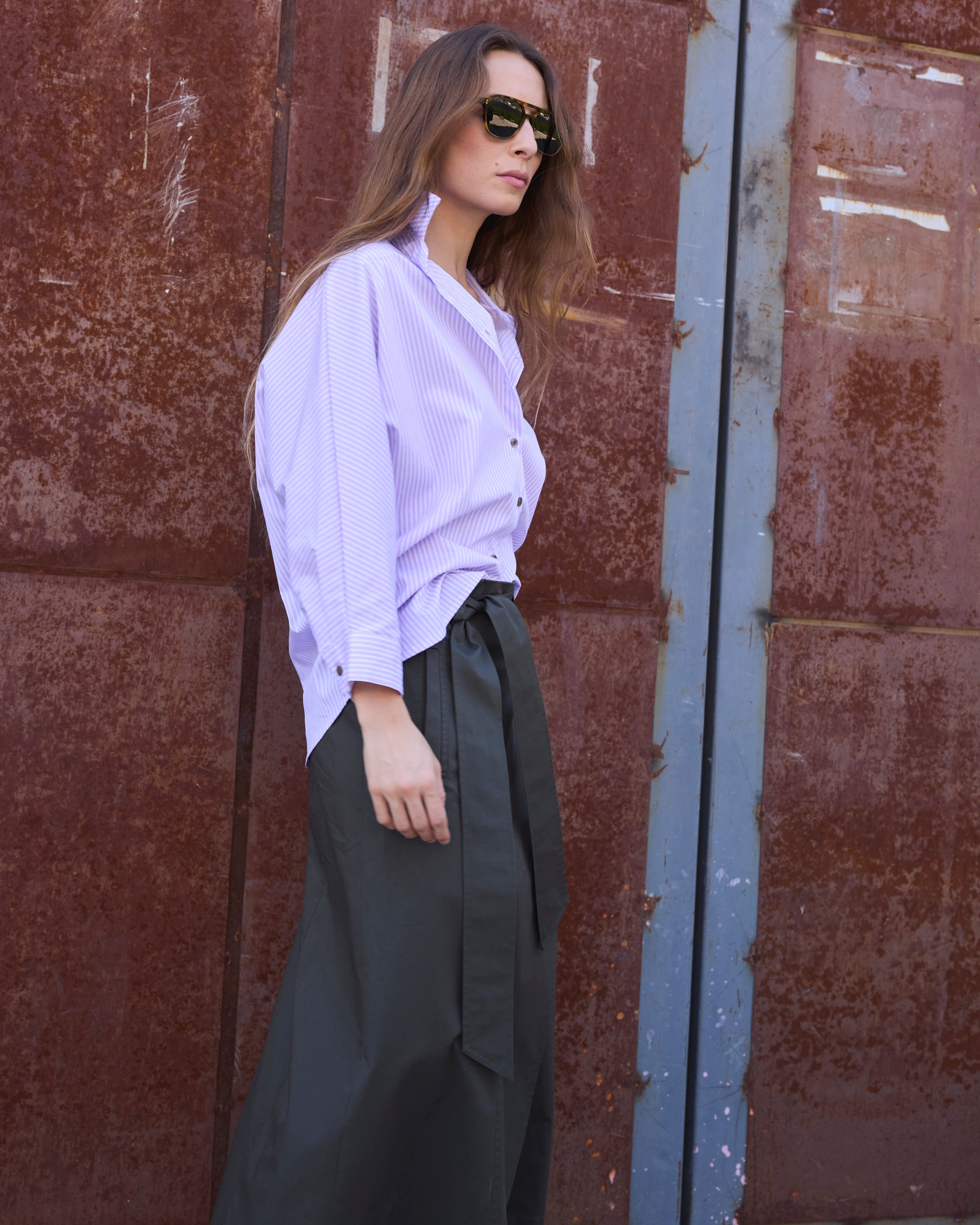 Falda Guede Algodón Verde