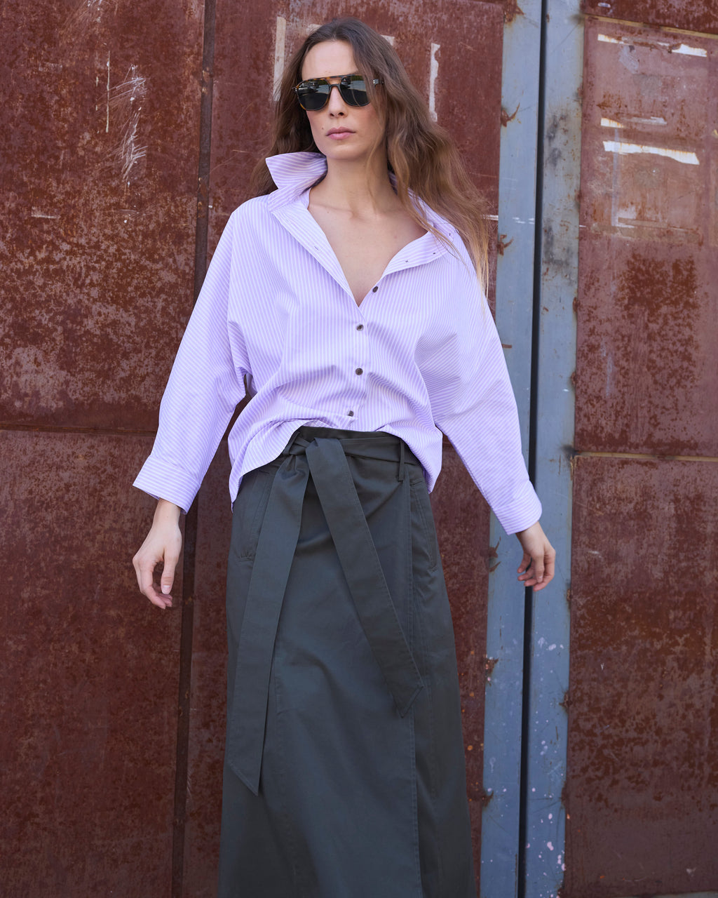 Falda Guede Algodón Verde