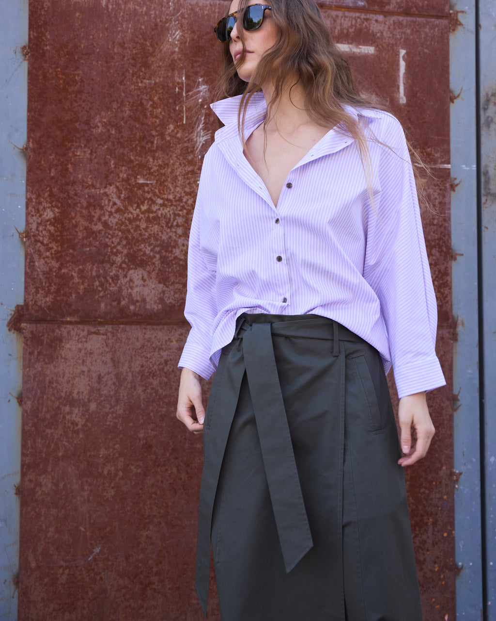 Falda Guede Algodón Verde