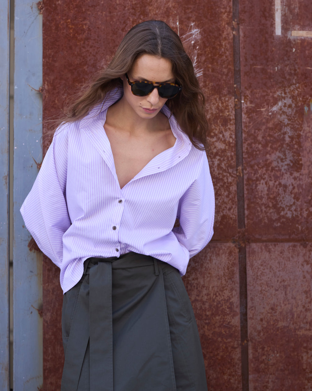 Falda Guede Algodón Verde