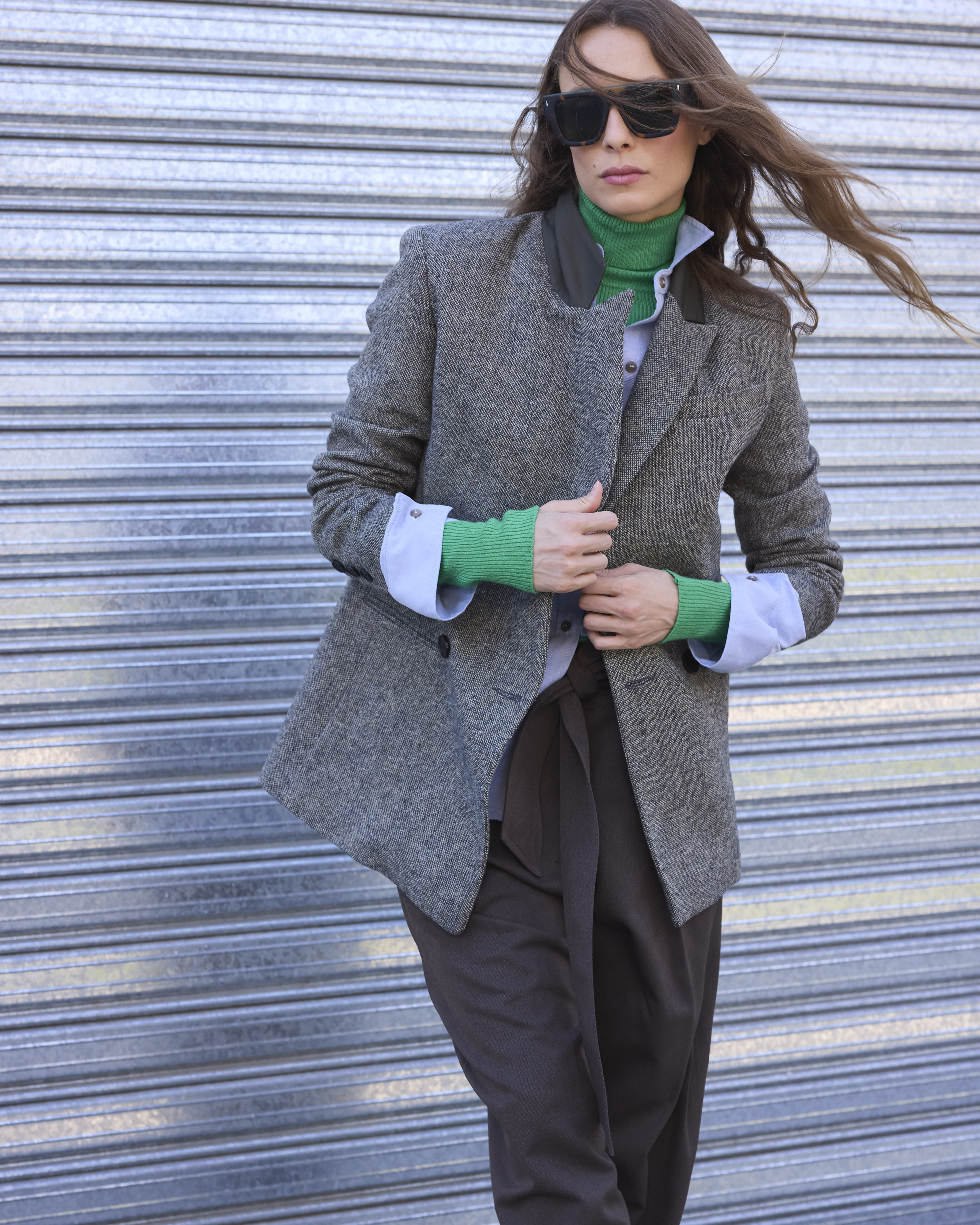 Blazer Racines 100% Lana Verde