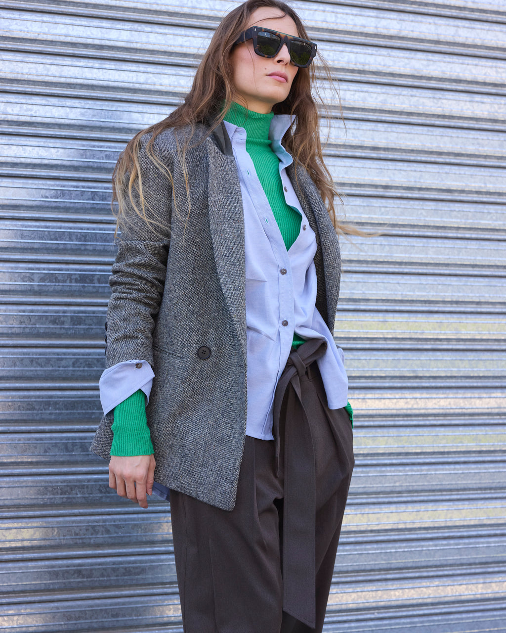 Blazer Racines 100% Lana Verde
