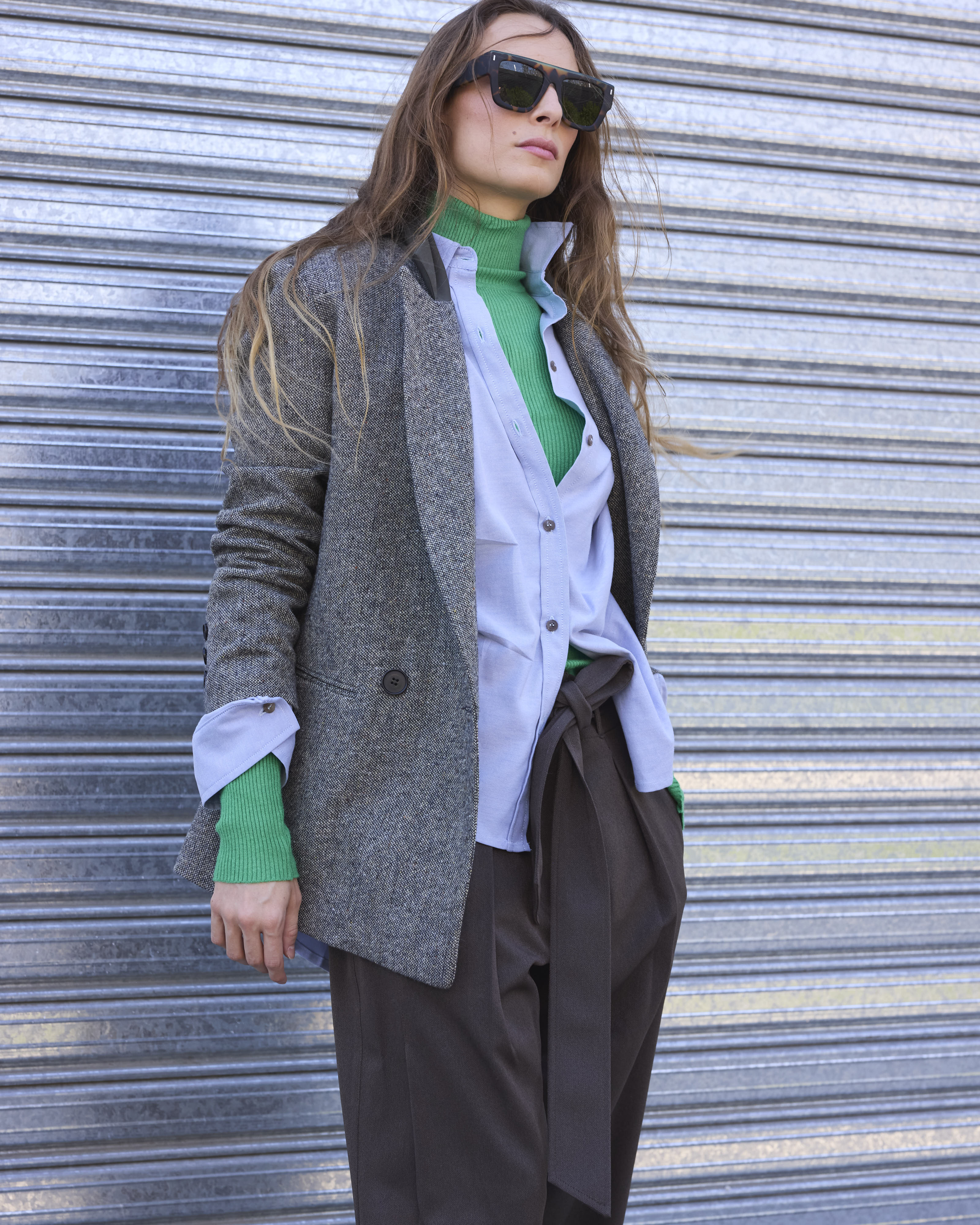 Blazer Racines 100% Lana Verde