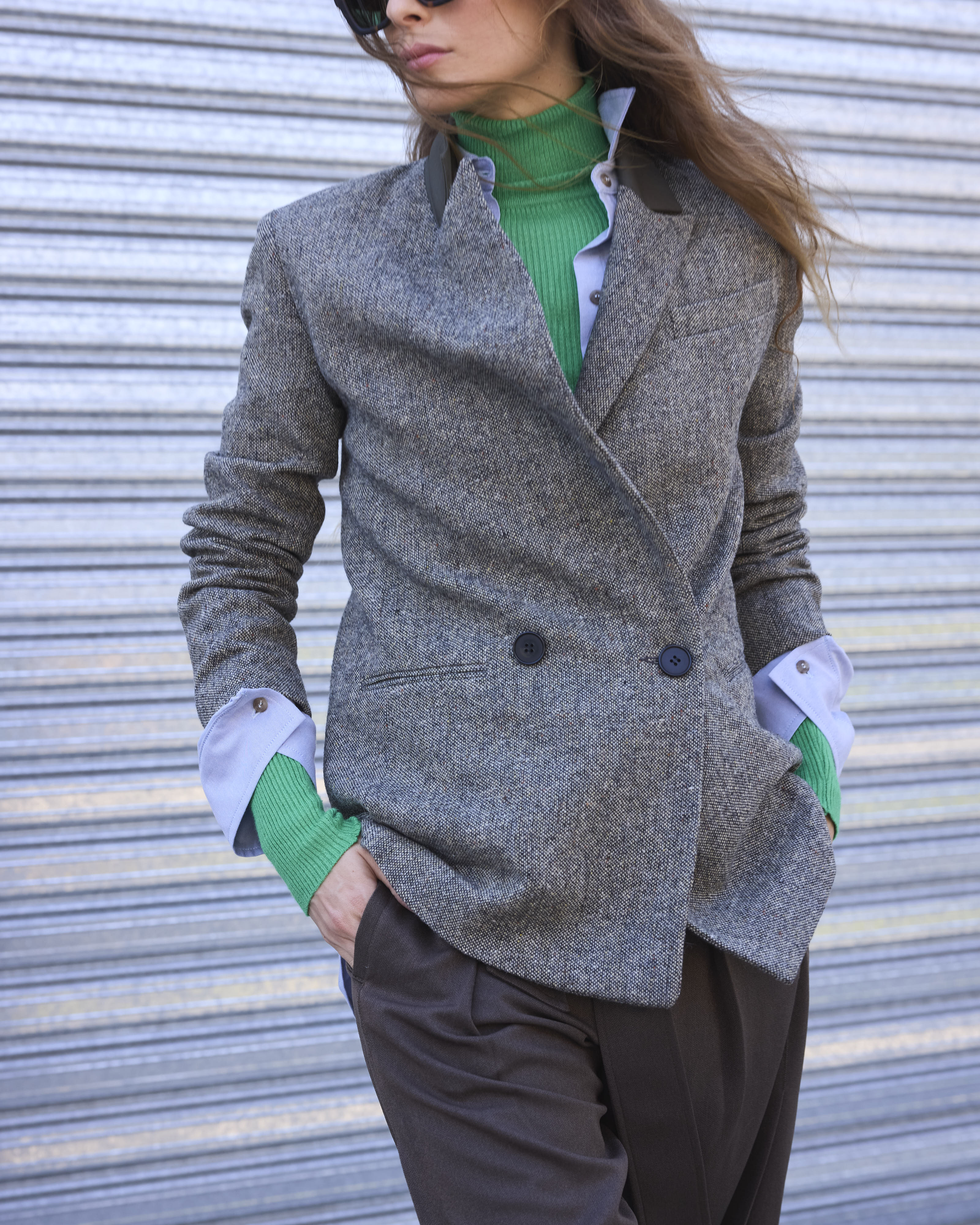 Blazer Racines 100% Lana Verde