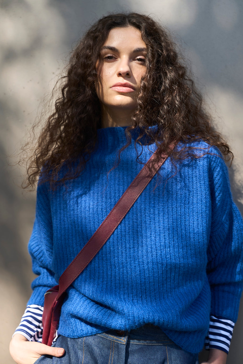 Sweater Maxima Superfine Alpaca Azulino