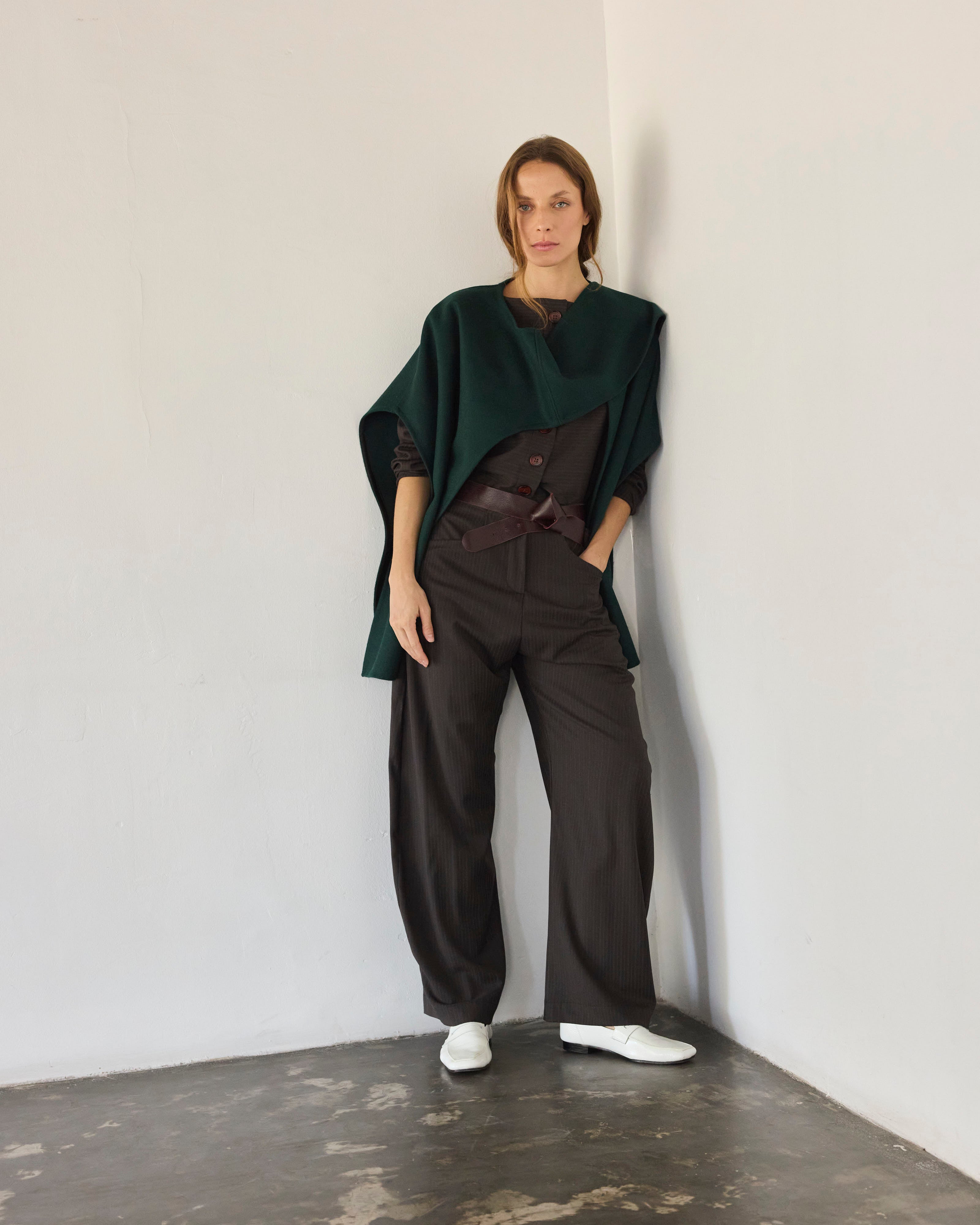 Chaquetilla Bouquete Listada Café