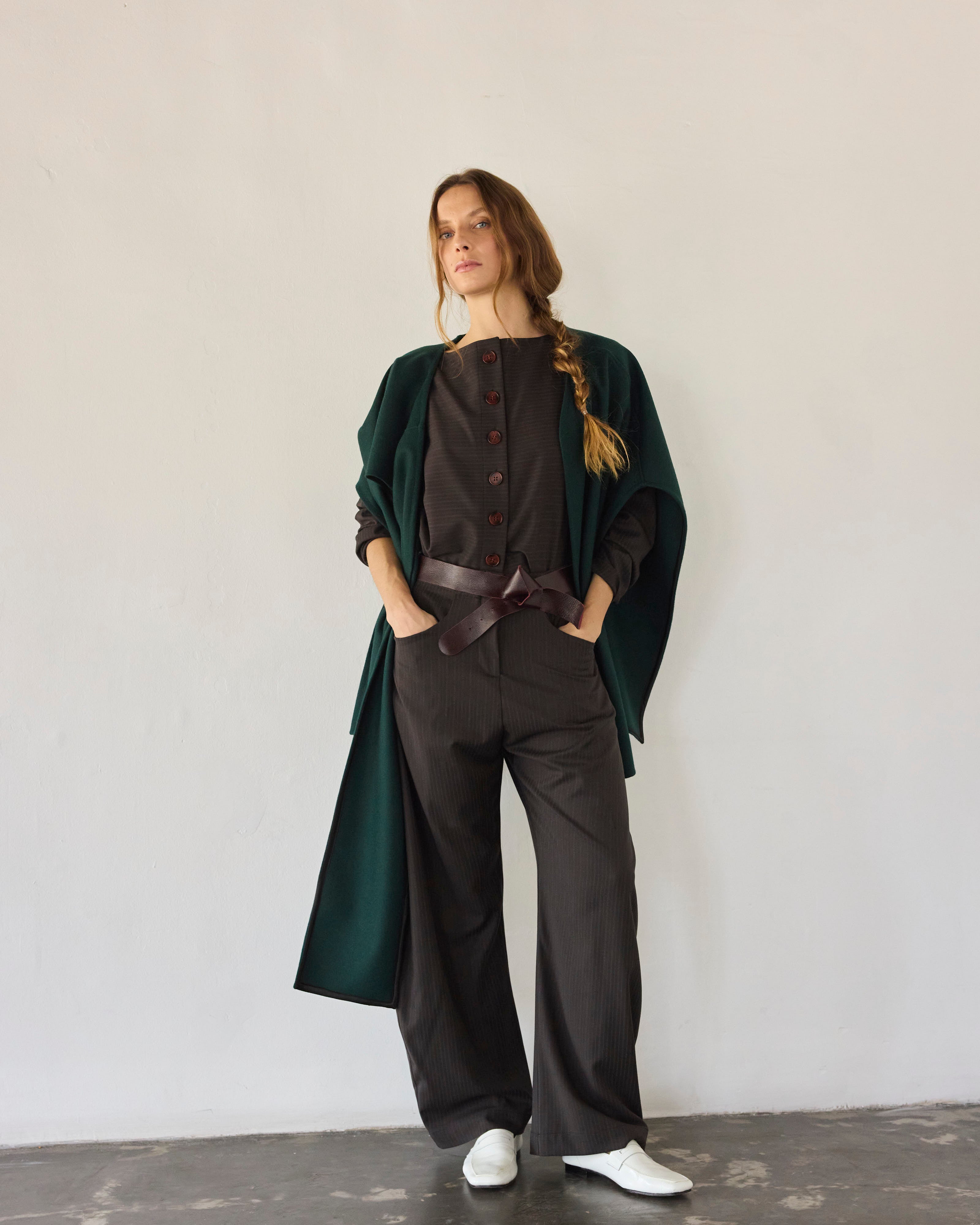 Chaquetilla Bouquete Listada Café