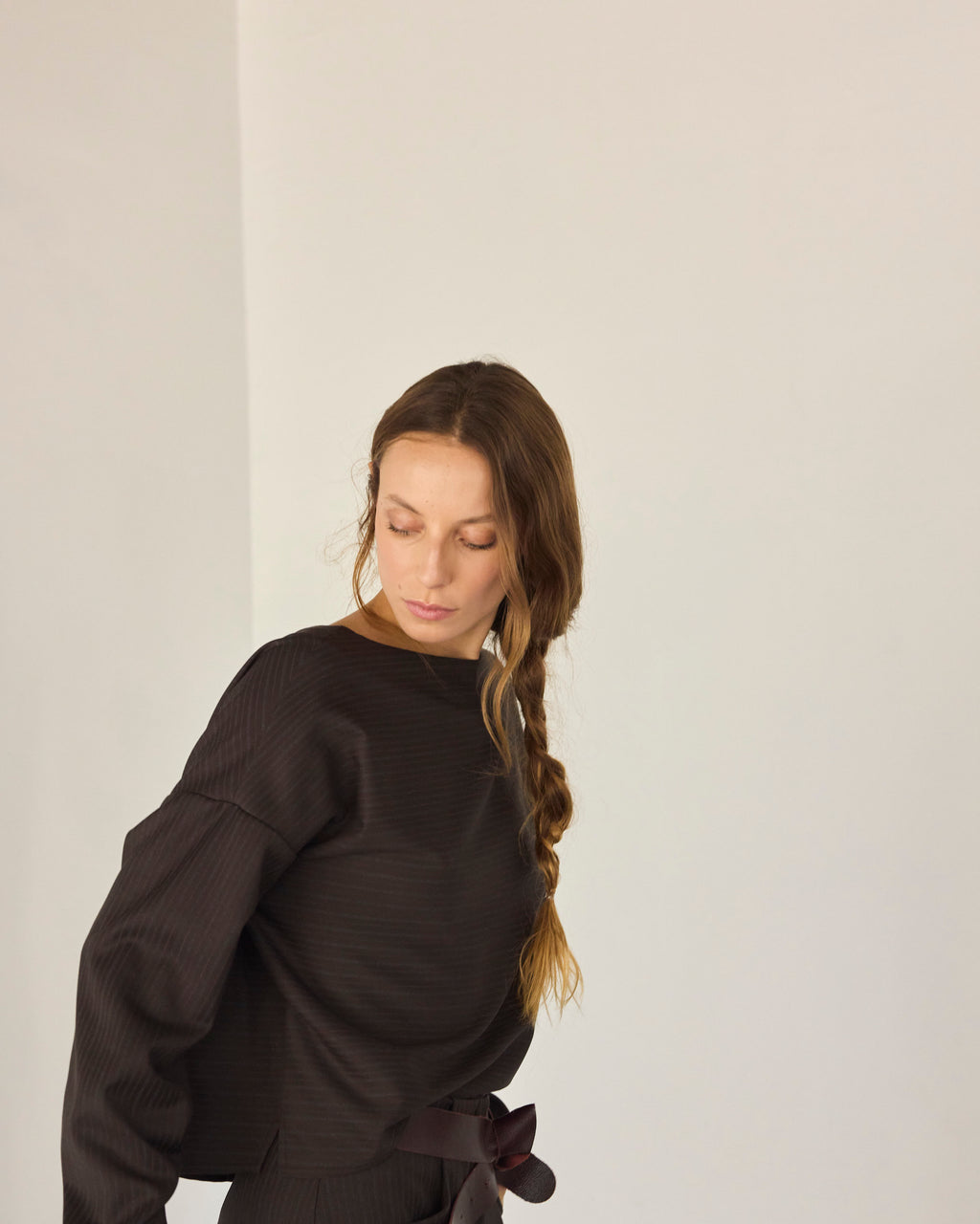 Chaquetilla Bouquete Listada Café