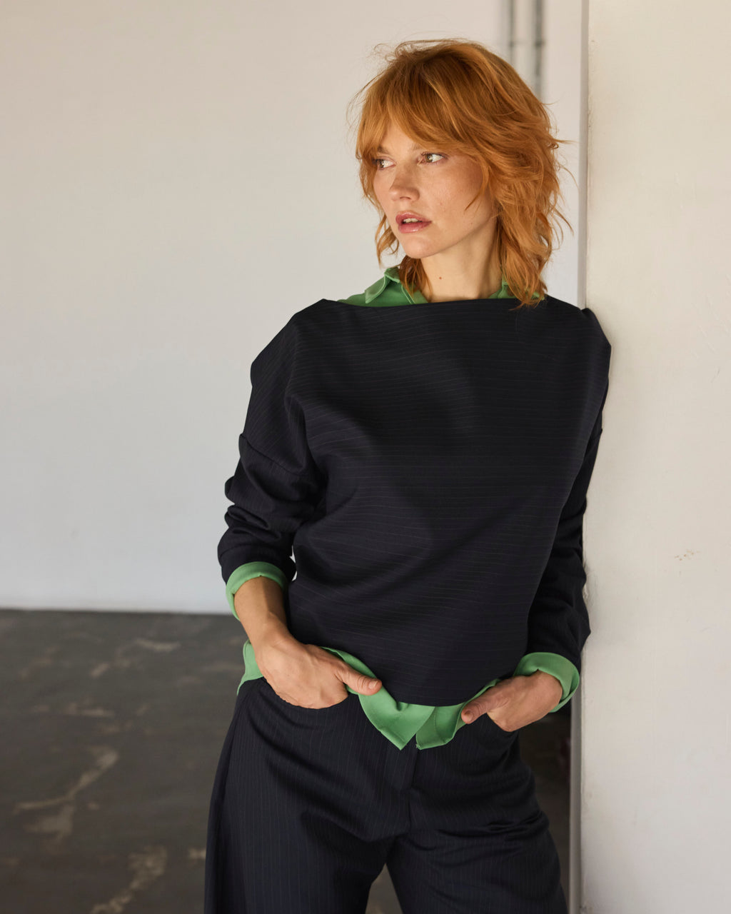 Chaquetilla Bouquete Listada Azul