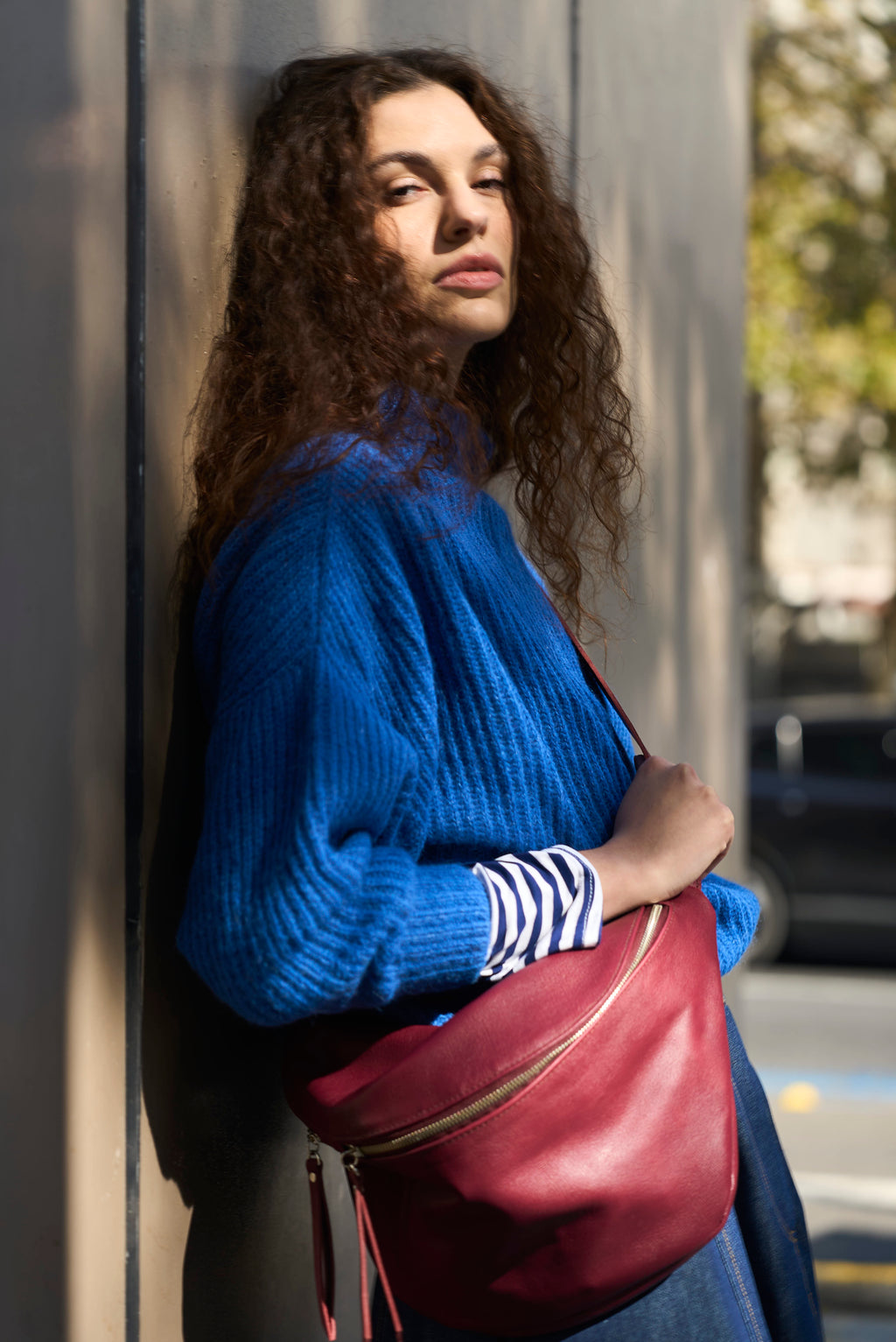 Sweater Maxima Superfine Alpaca Azulino
