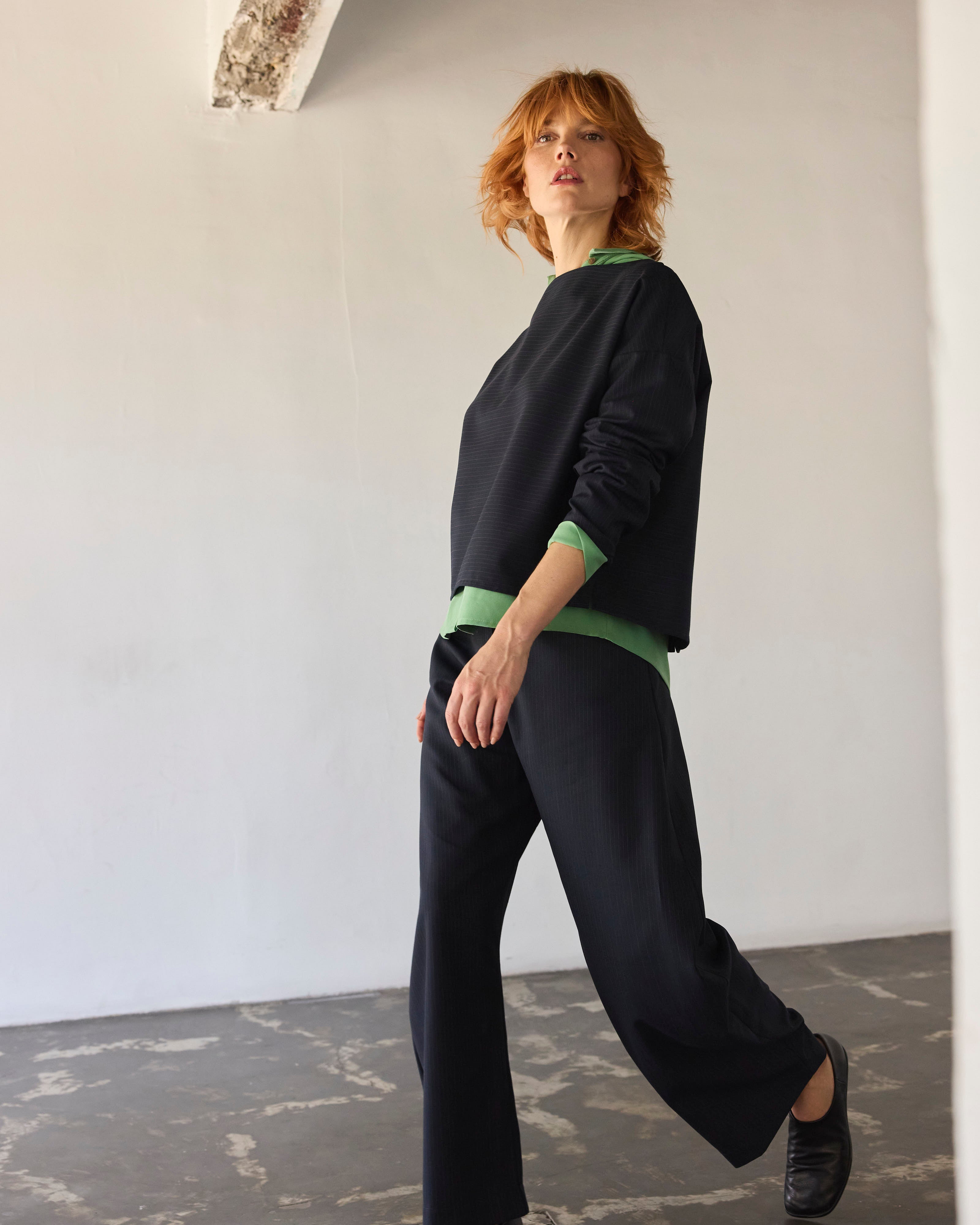 Chaquetilla Bouquete Listada Azul