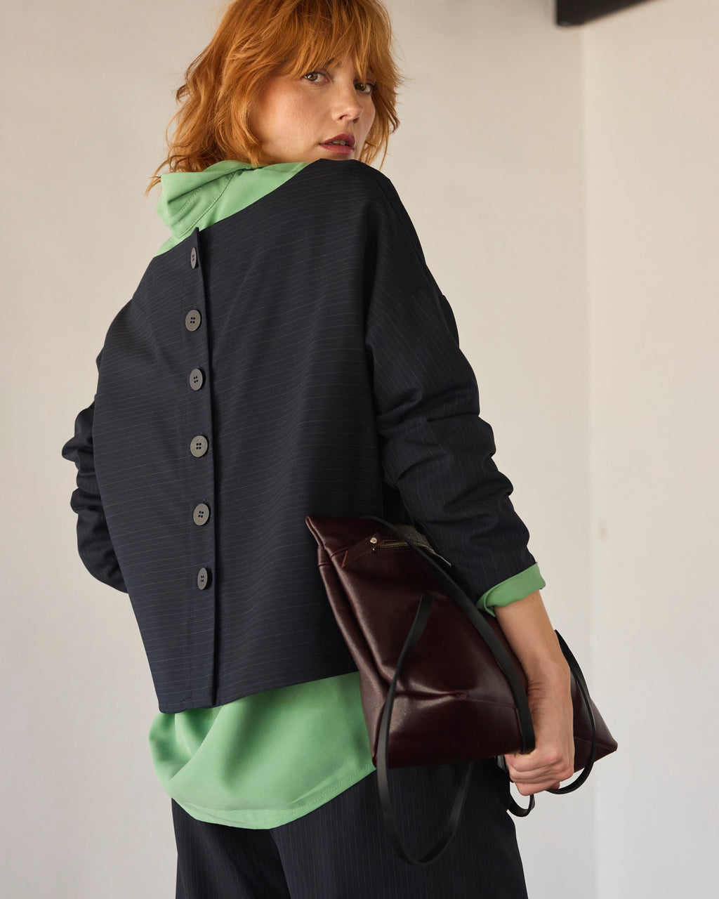 Chaquetilla Bouquete Listada Azul