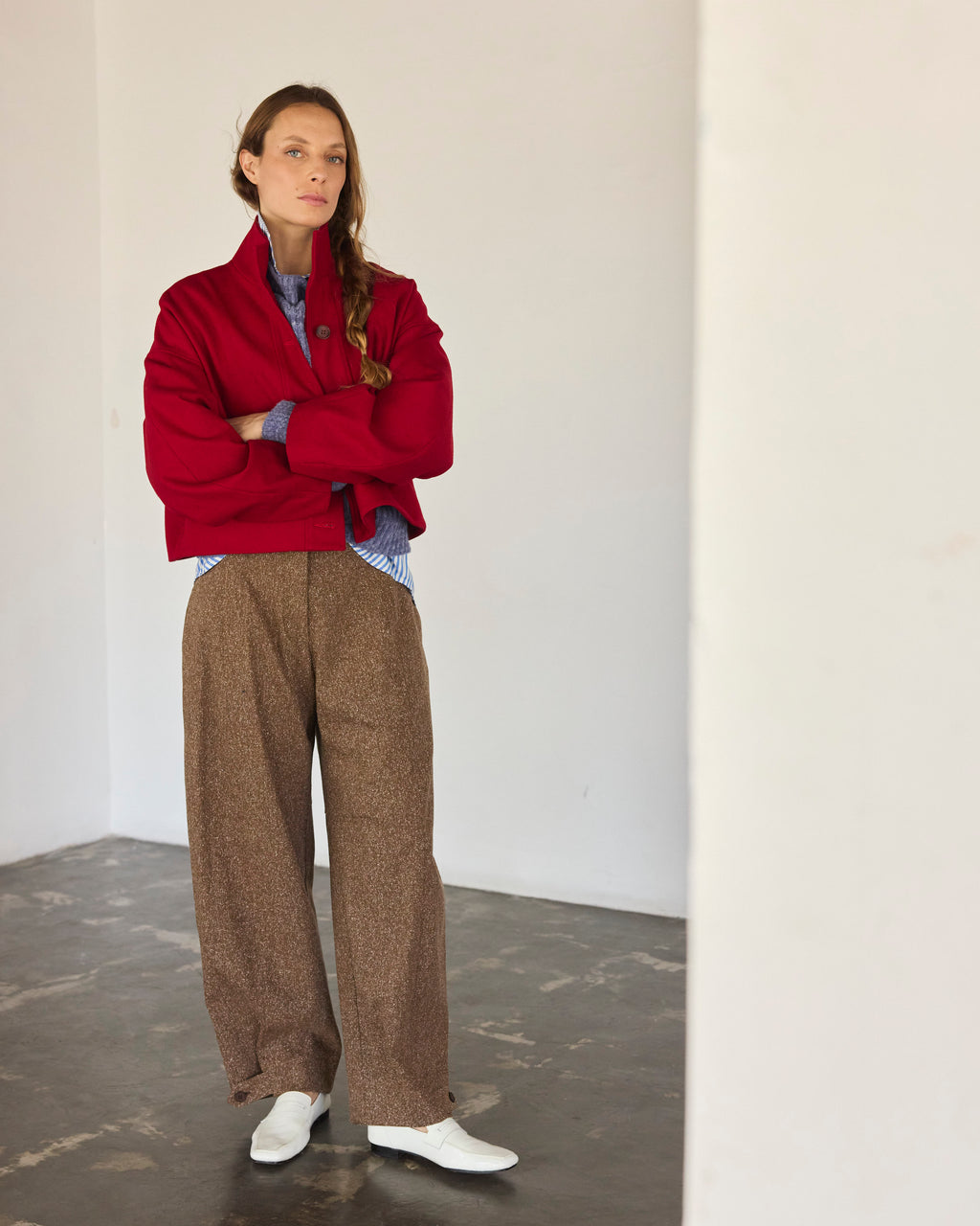 Pantalón Tiger Italian Virgin Wool Salpimienta Café