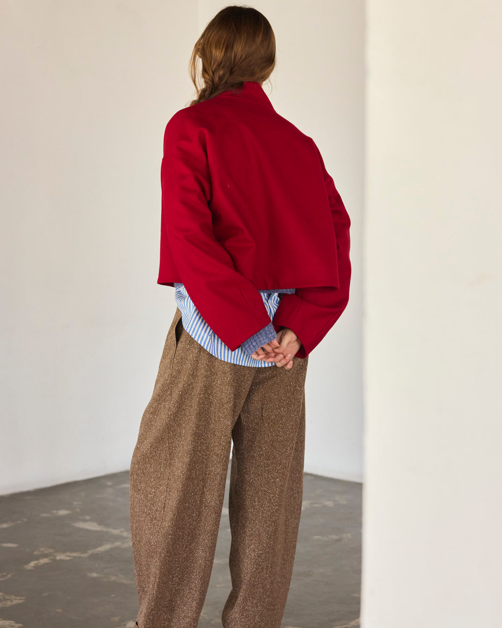 Pantalón Tiger Italian Virgin Wool Salpimienta Café