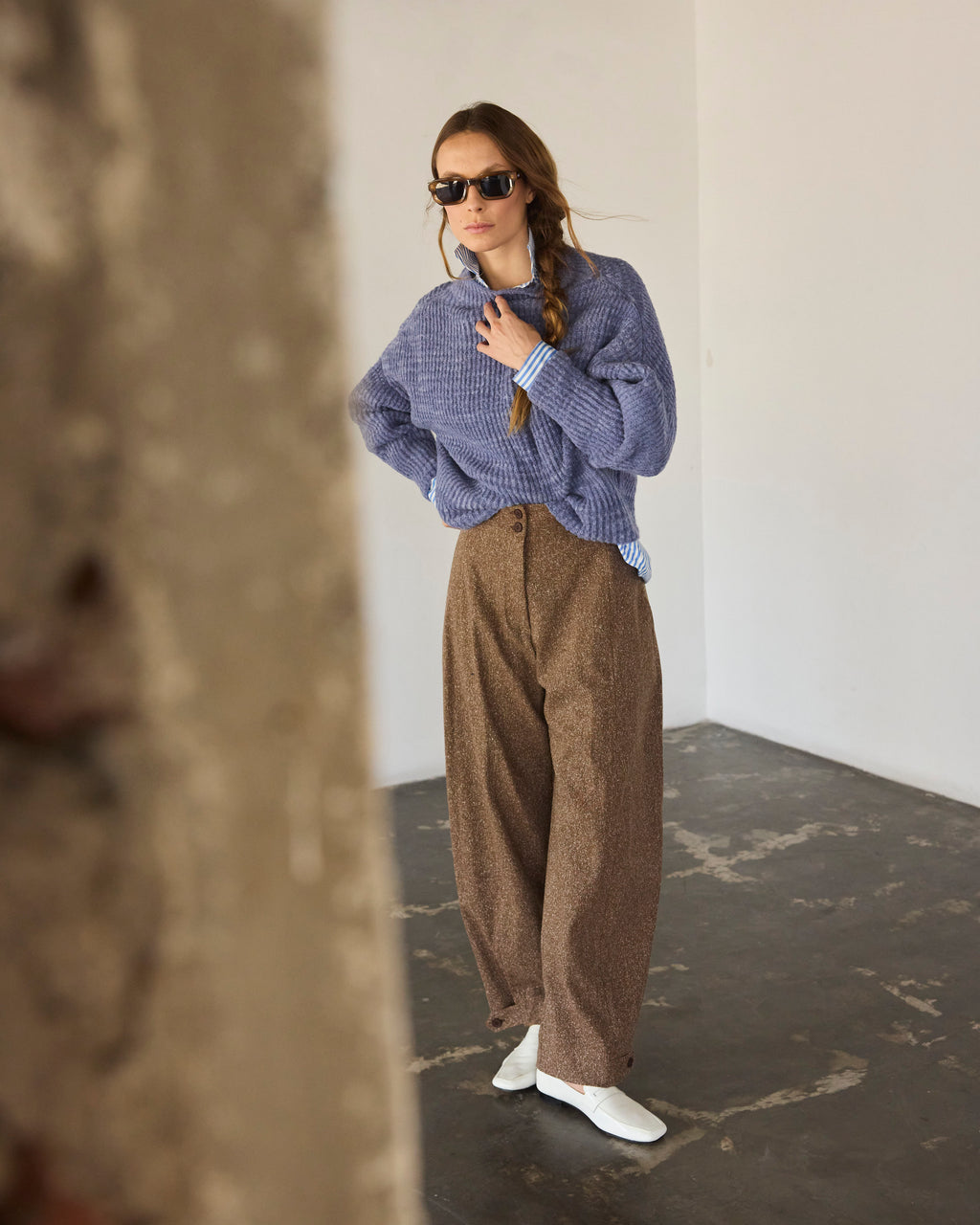 Pantalón Tiger Italian Virgin Wool Salpimienta Café