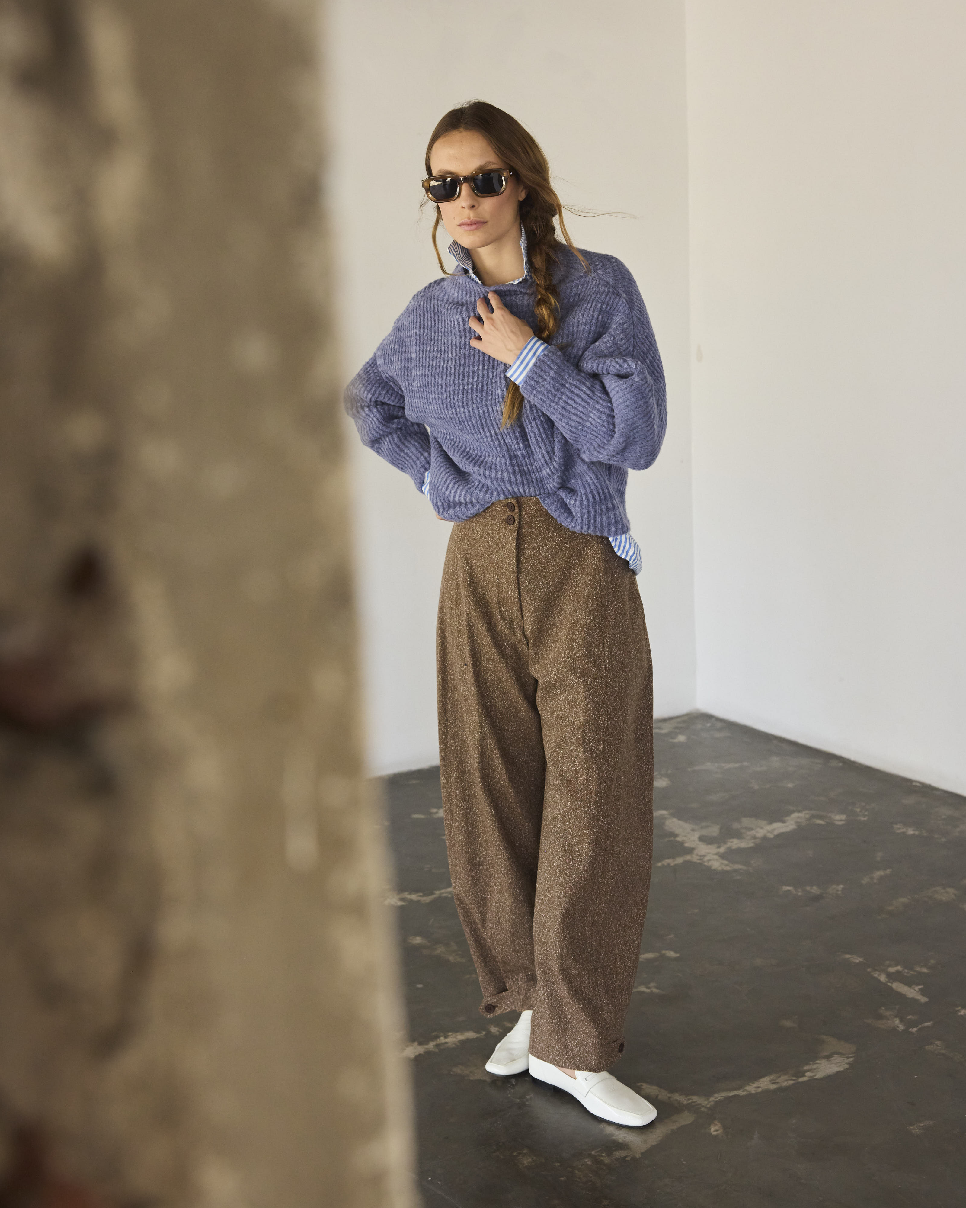 Pantalón Tiger Italian Virgin Wool Salpimienta Café