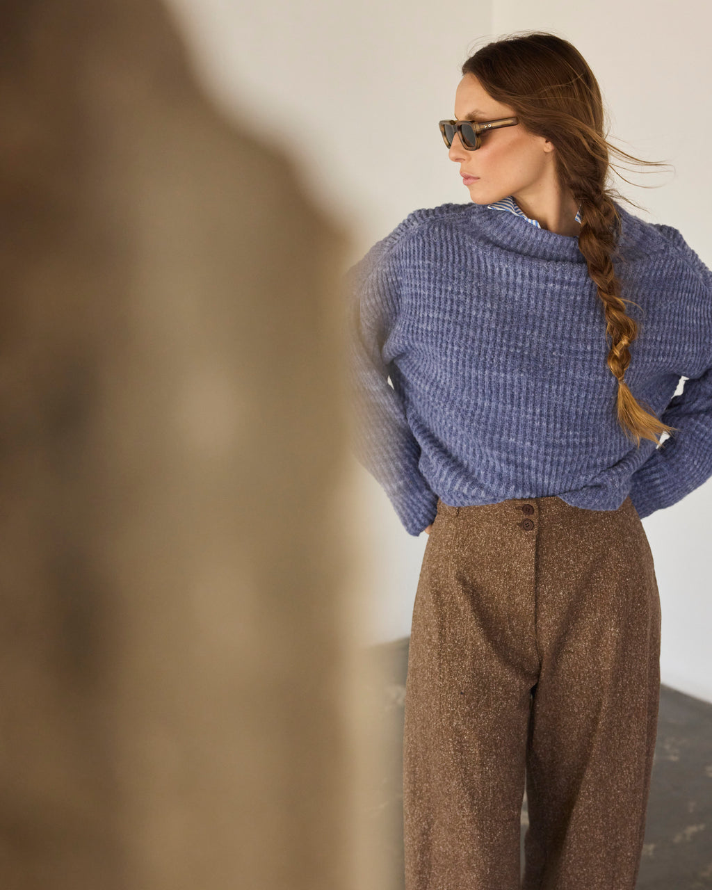 Pantalón Tiger Italian Virgin Wool Salpimienta Café