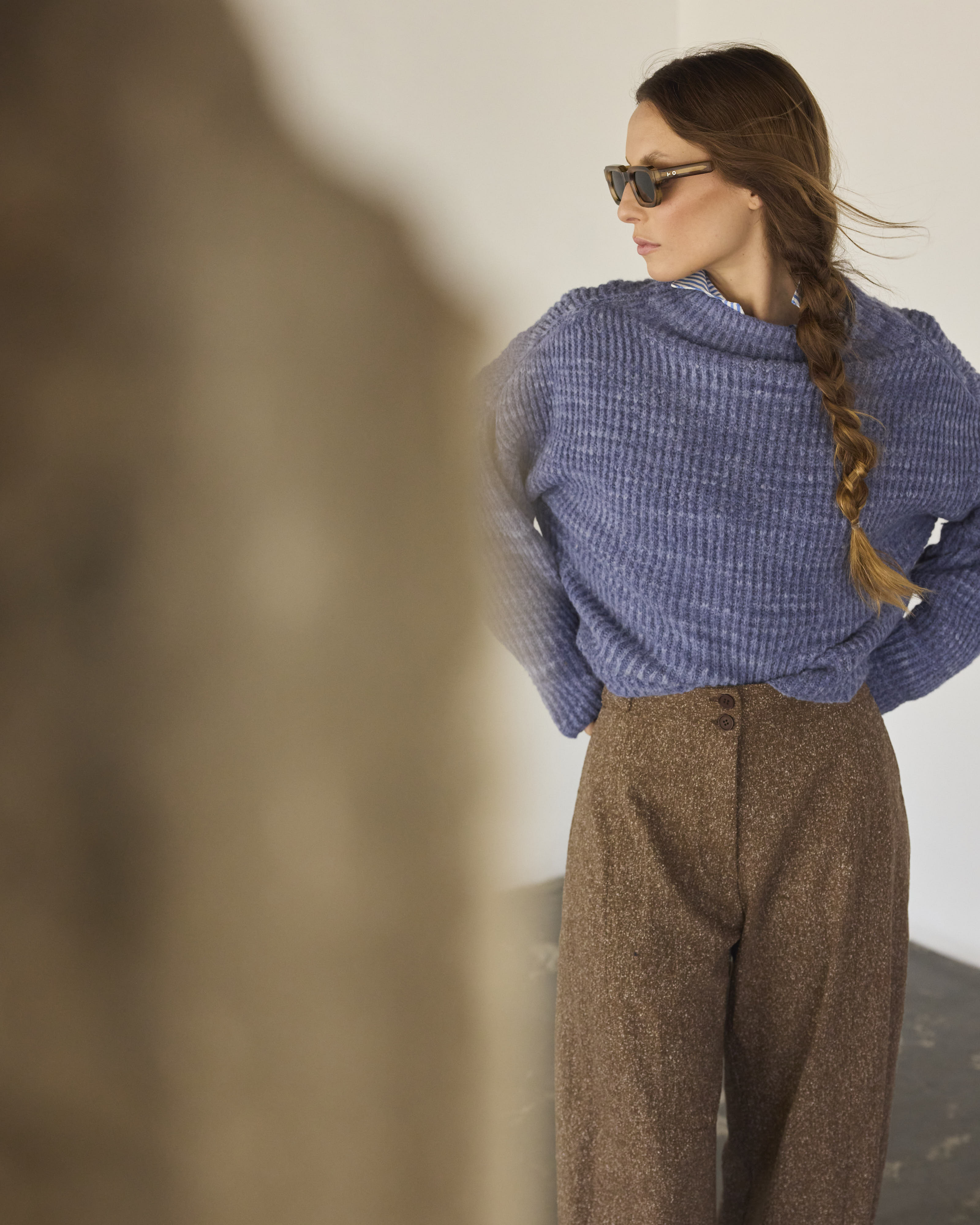 Pantalón Tiger Italian Virgin Wool Salpimienta Café