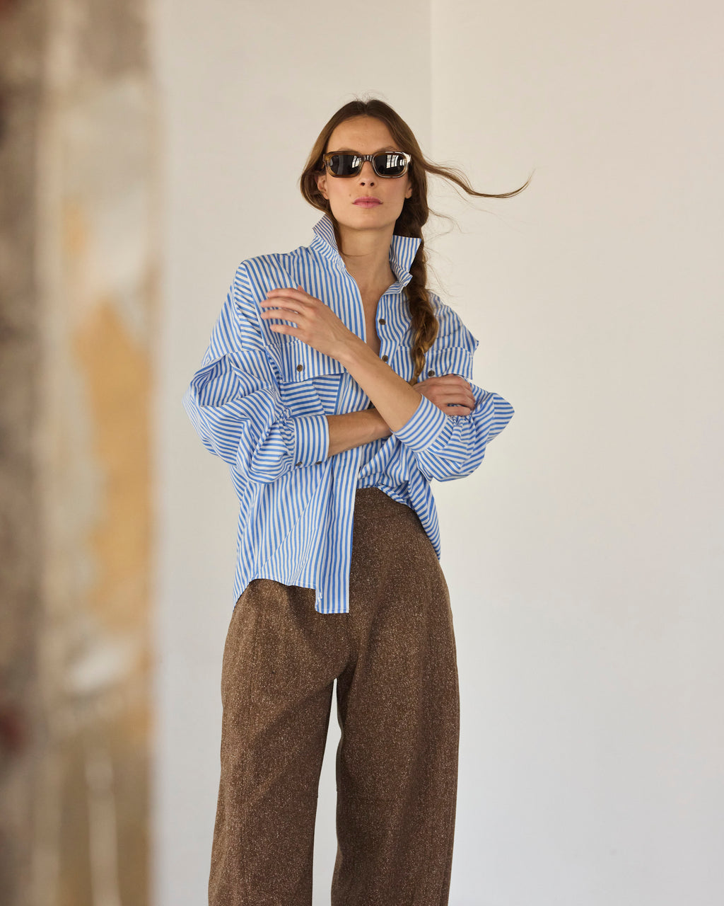 Pantalón Tiger Italian Virgin Wool Salpimienta Café