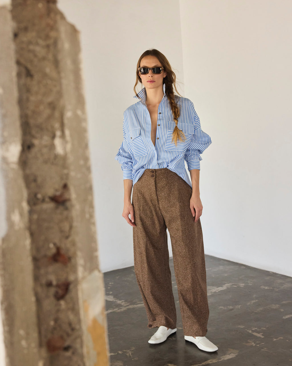 Pantalón Tiger Italian Virgin Wool Salpimienta Café