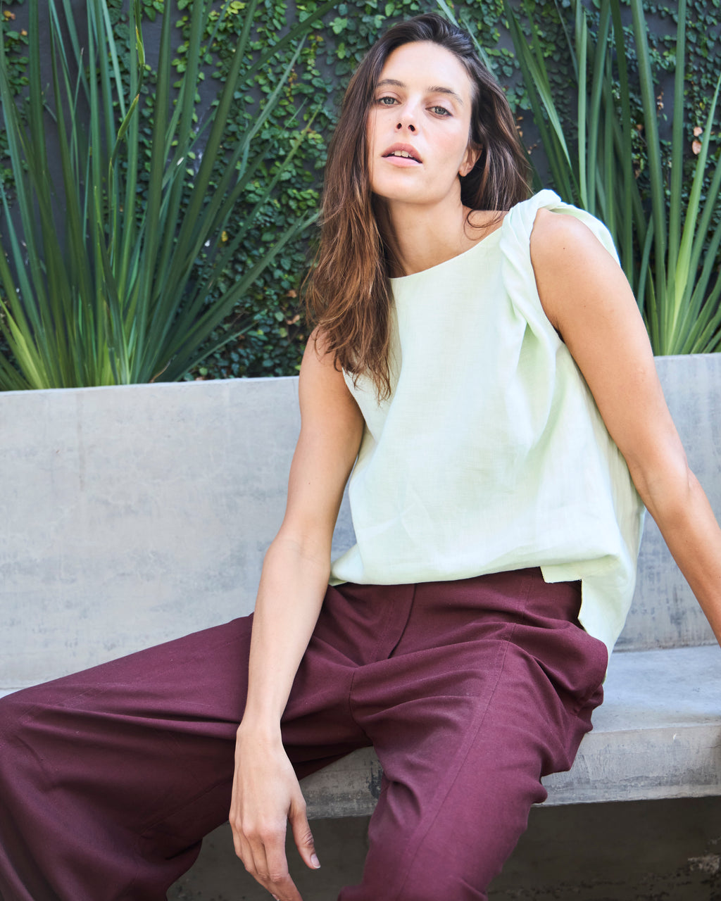 Pantalón Tiger Lino Carmenere