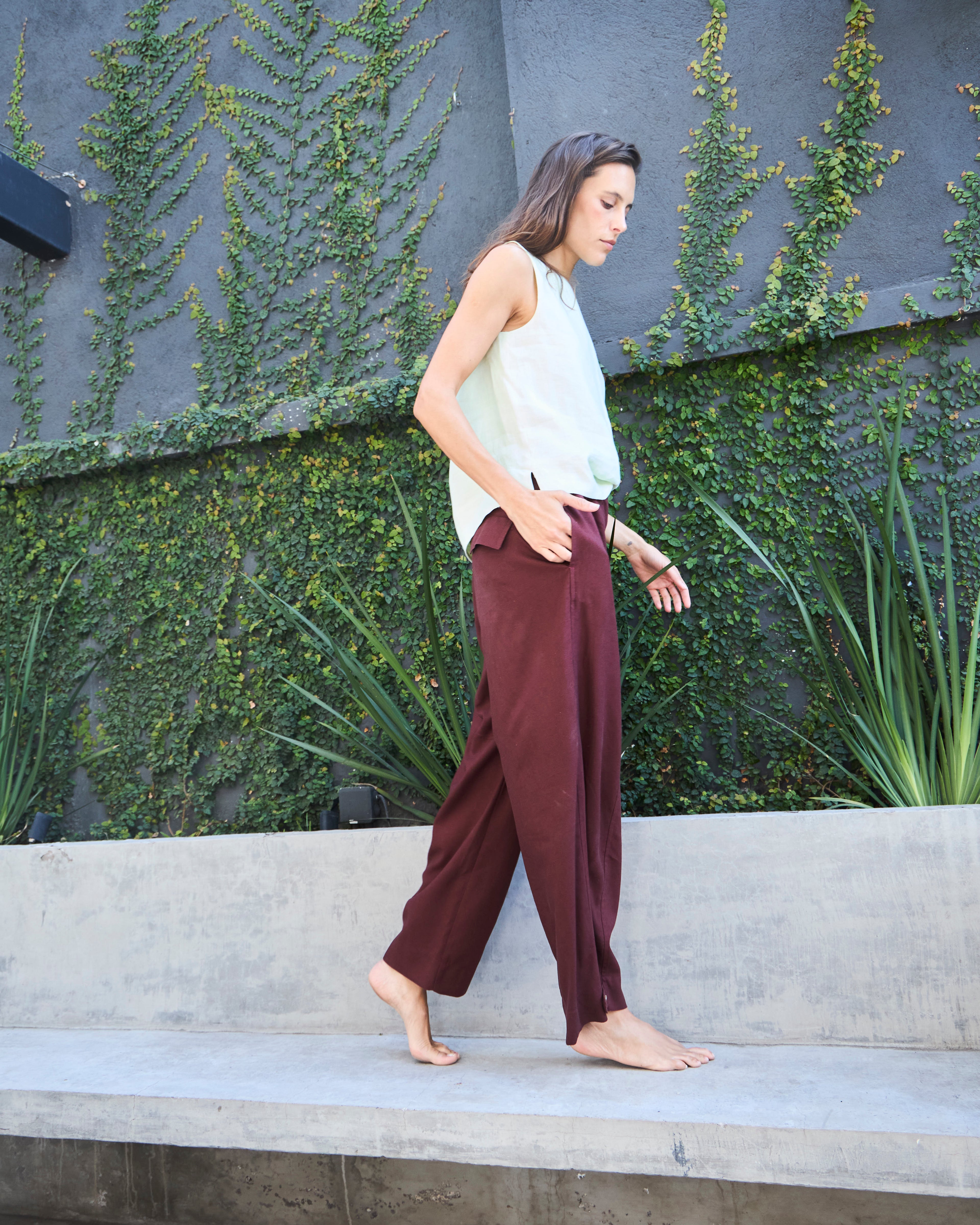 Pantalón Tiger Lino Carmenere