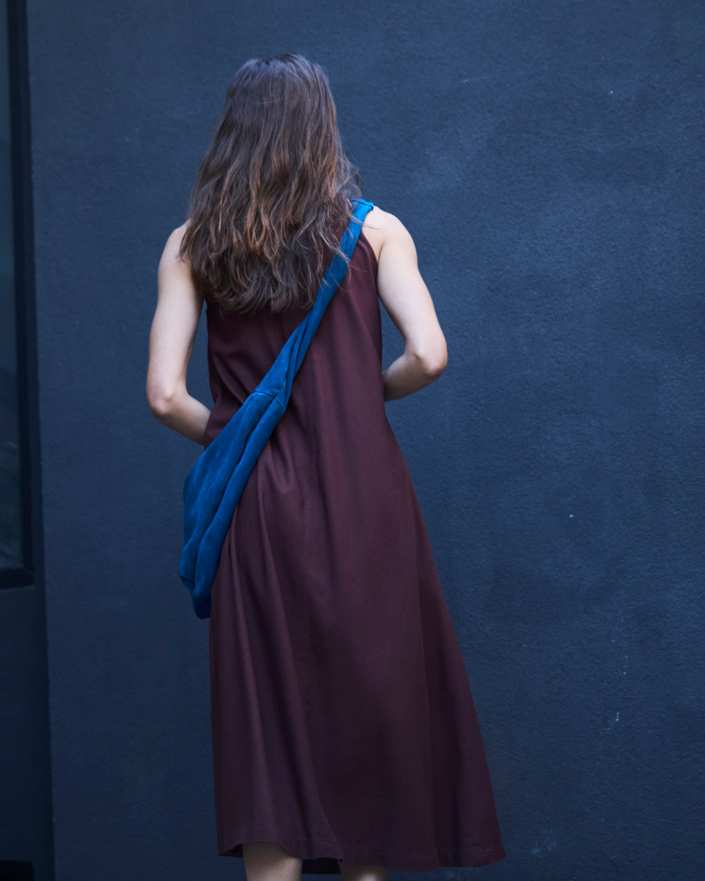 Cartera Cruzada Courbe 100% Reno Azul