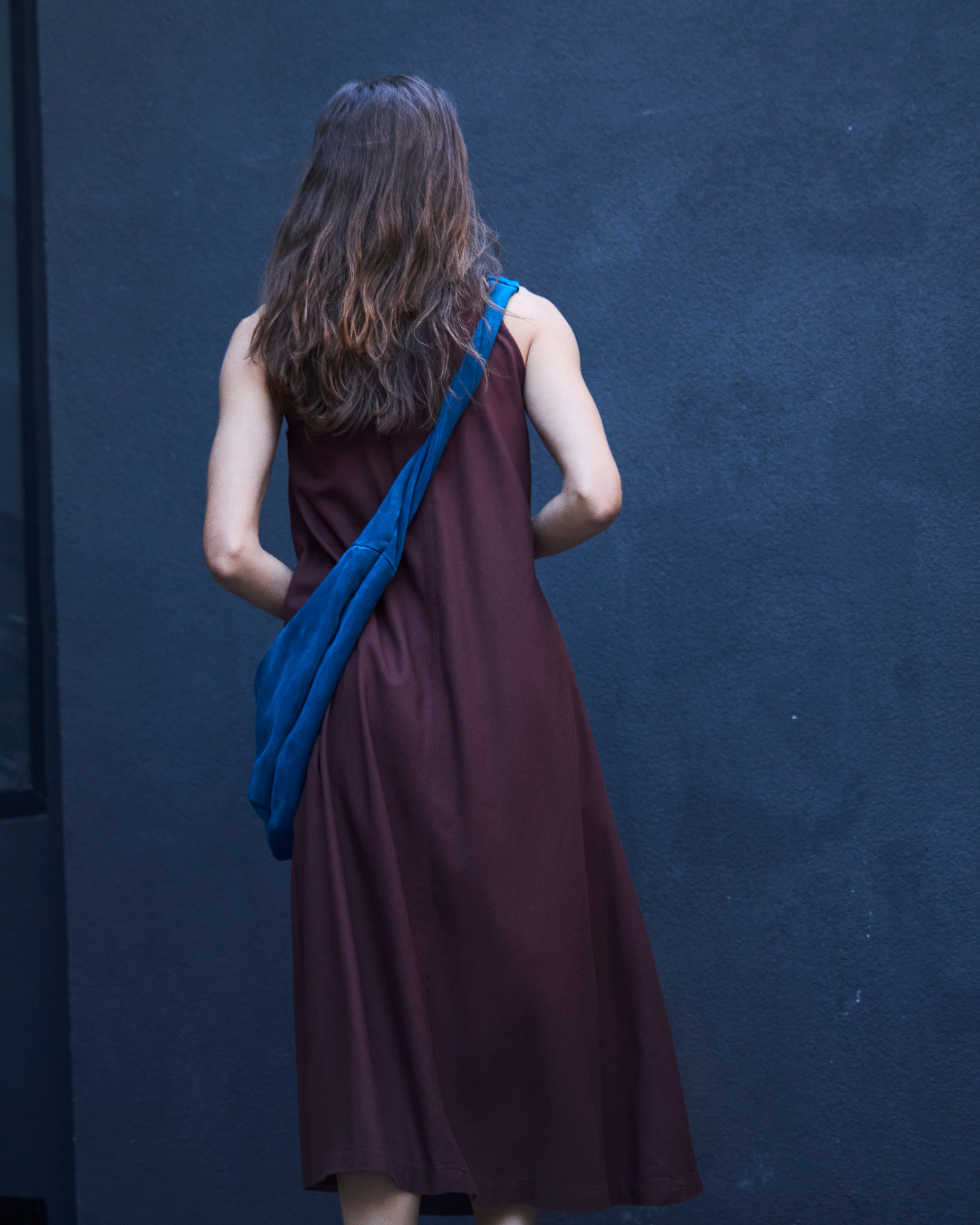 Cartera Cruzada Courbe 100% Reno Azul