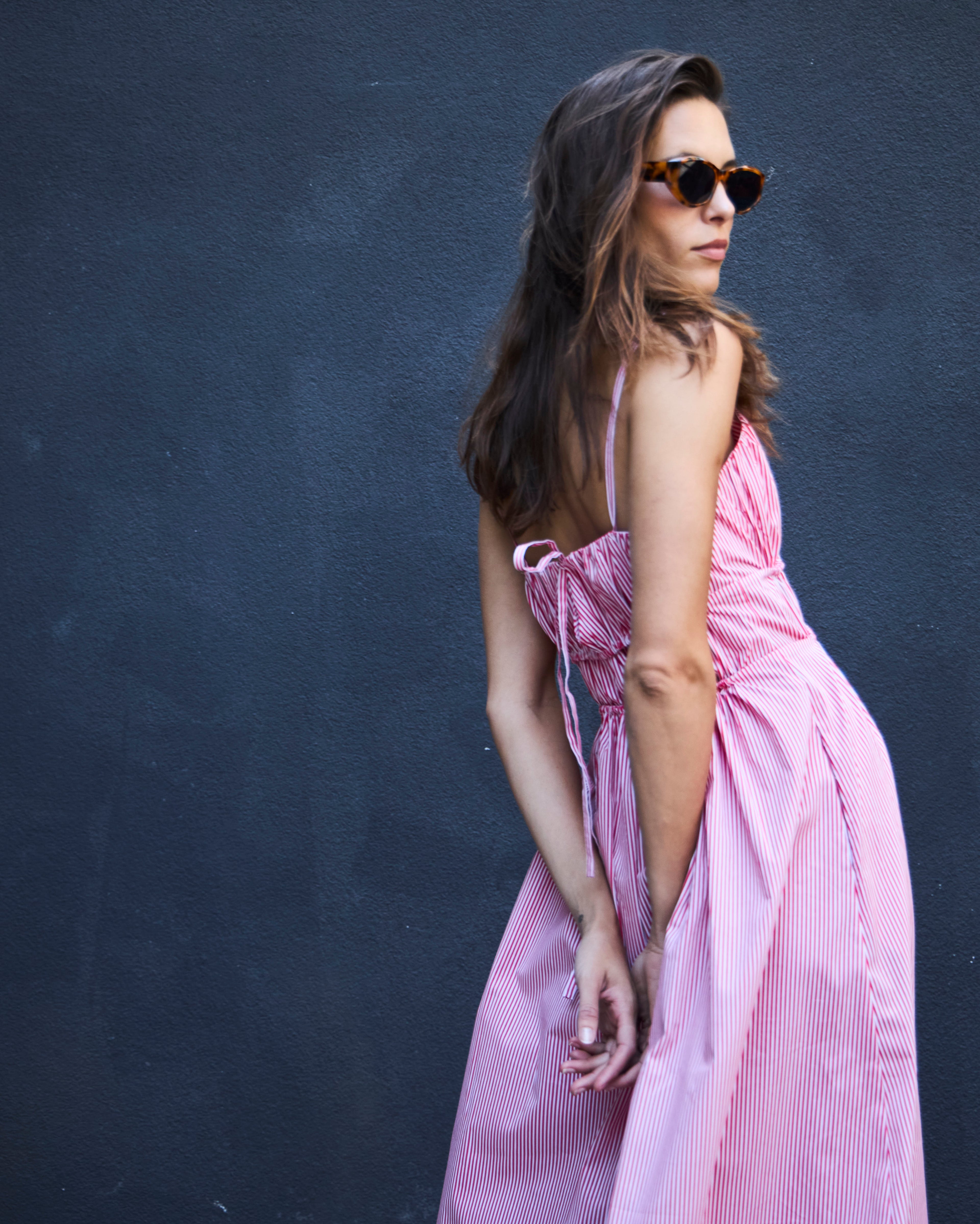 Vestido Rotterdam Listado Rojo