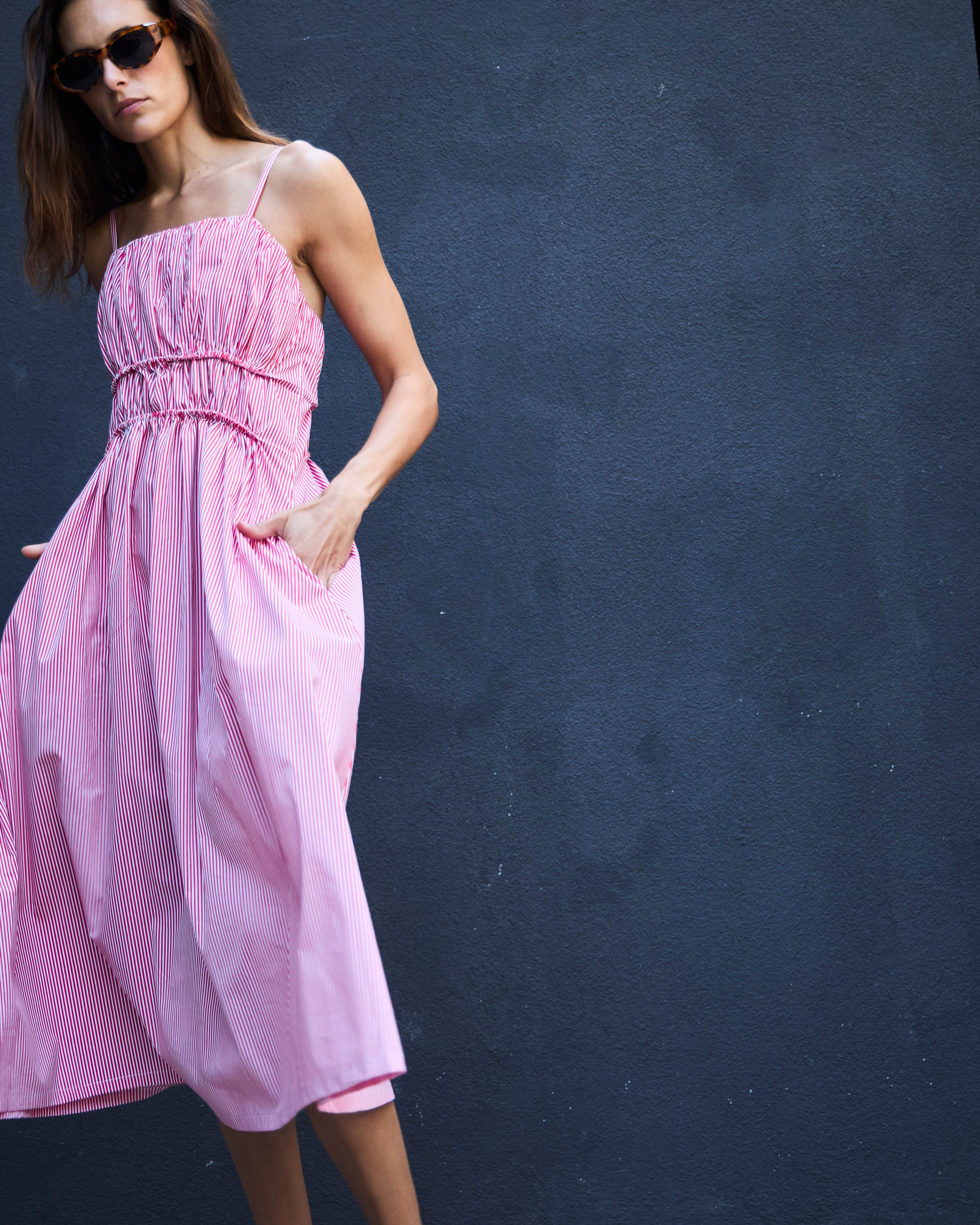 Vestido Rotterdam Listado Rojo