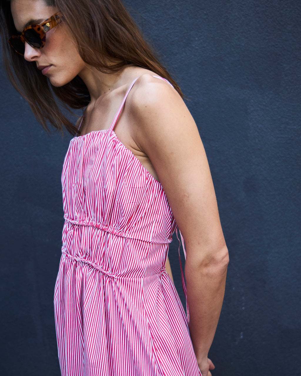 Vestido Rotterdam Listado Rojo