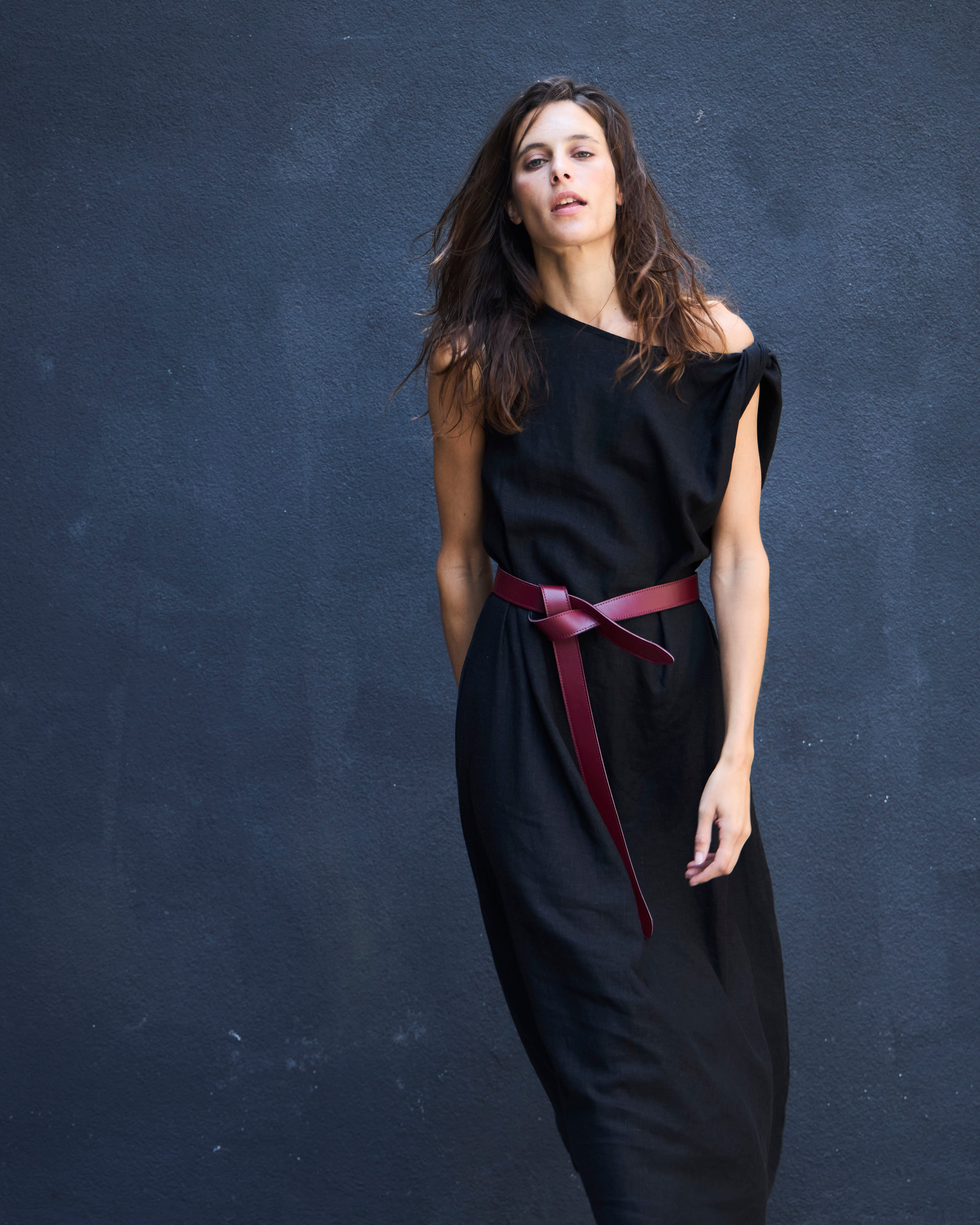 Vestido Coeur Lino Negro