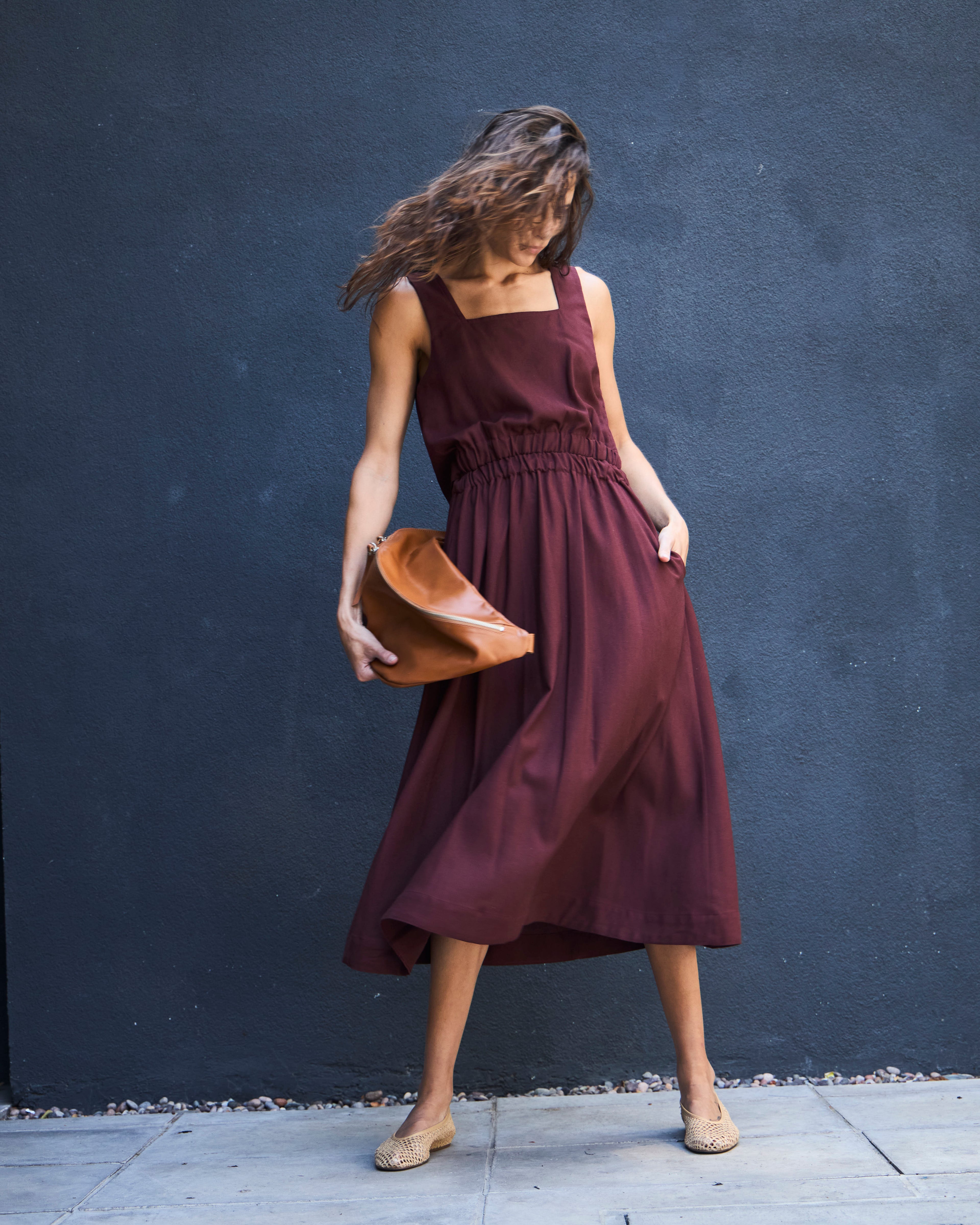 Vestido Chou Lino Carmenere