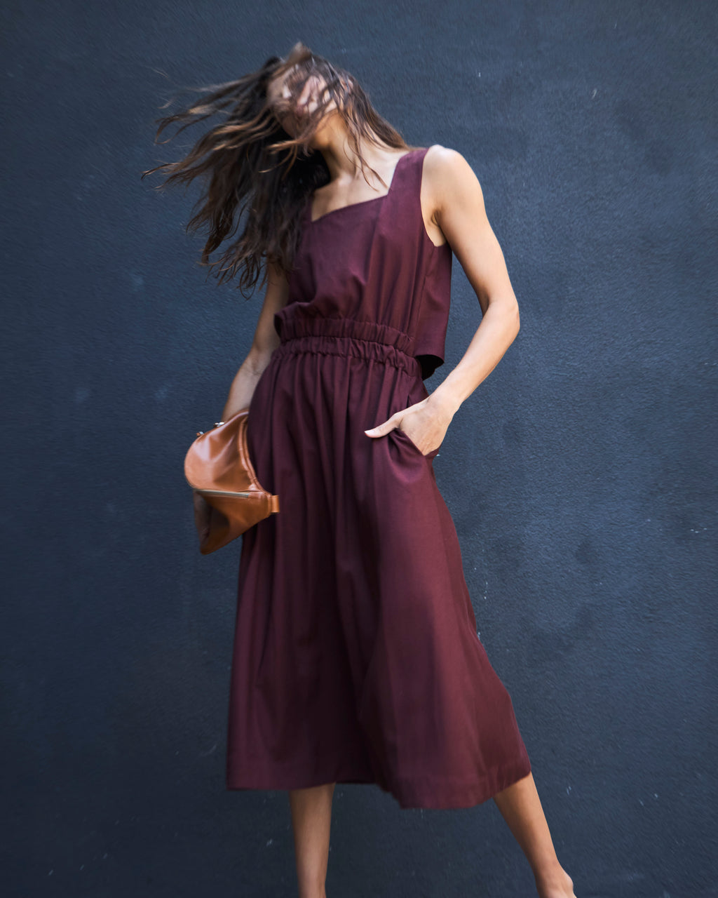 Vestido Chou Lino Carmenere