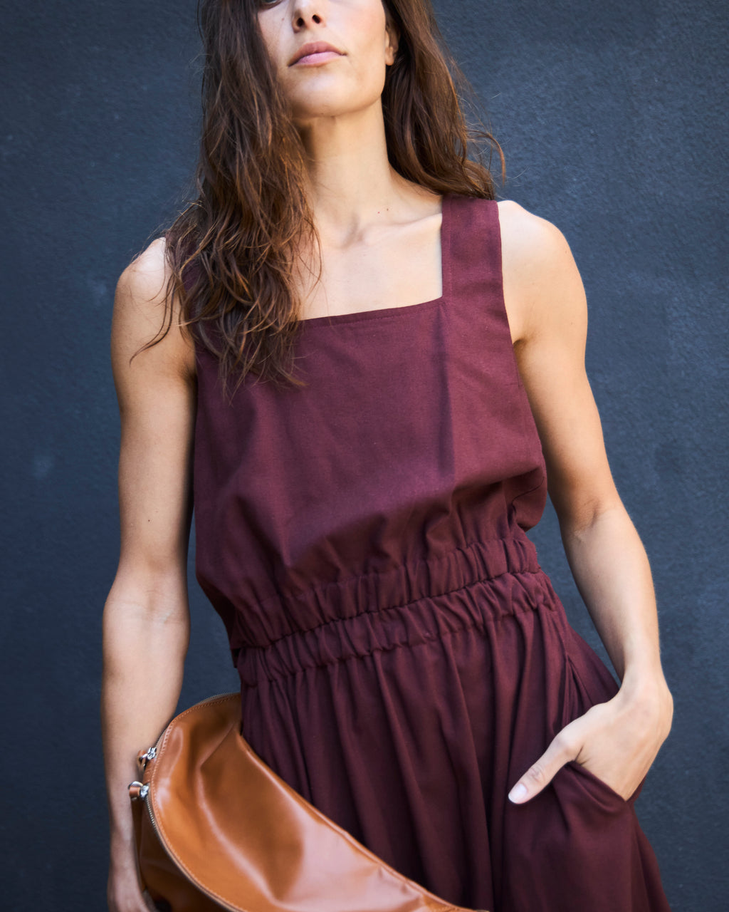 Vestido Chou Lino Carmenere