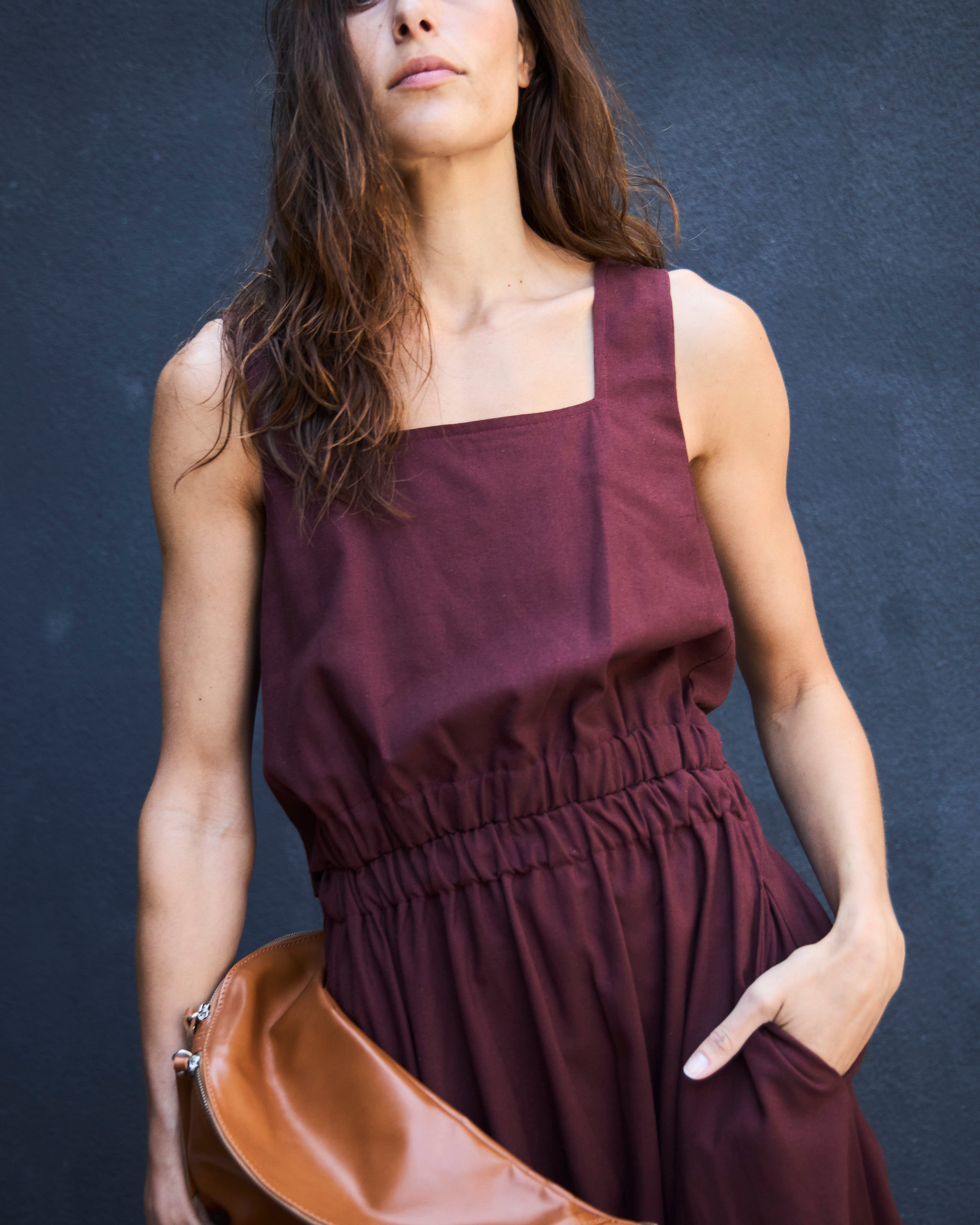 Vestido Chou Lino Carmenere