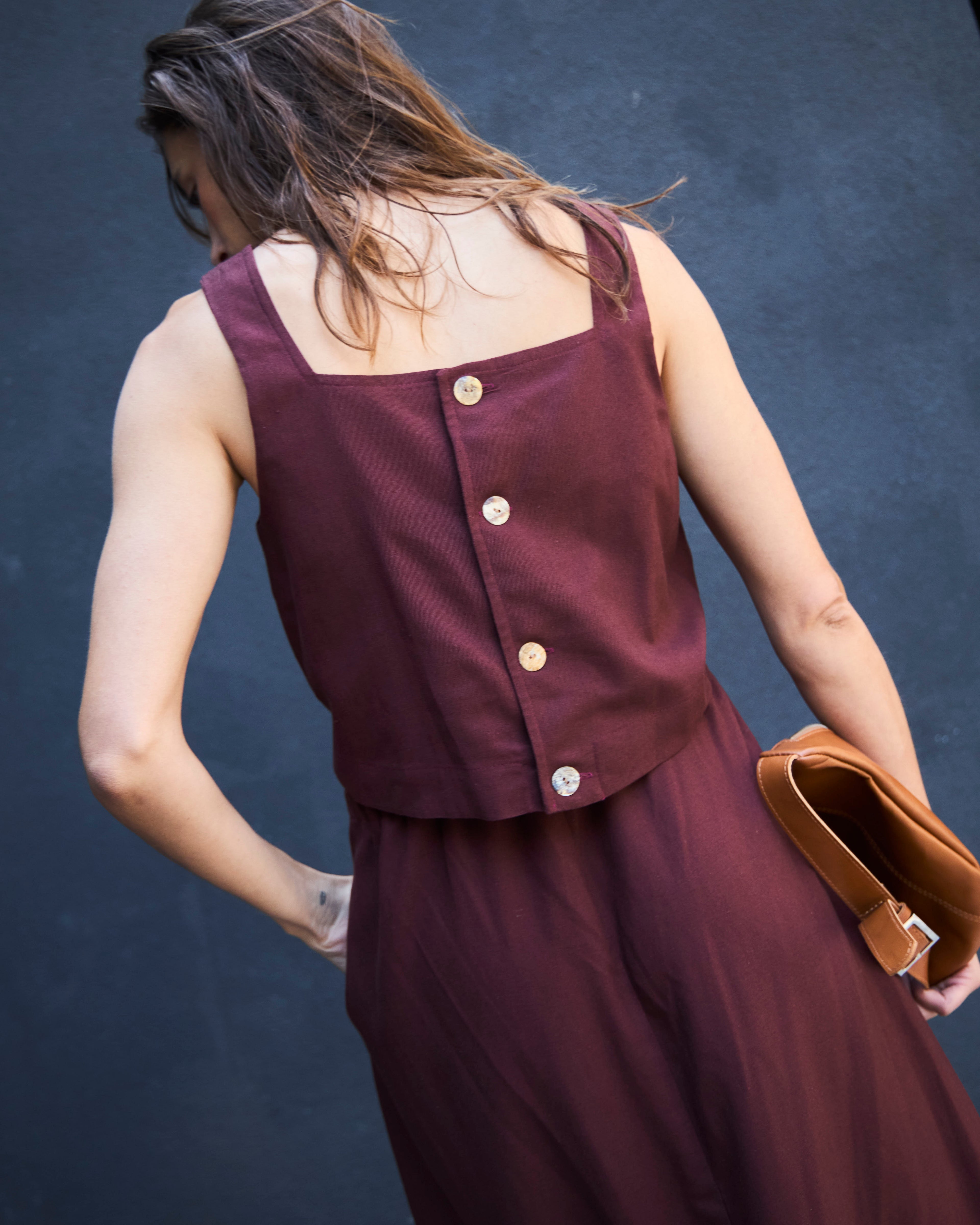 Vestido Chou Lino Carmenere