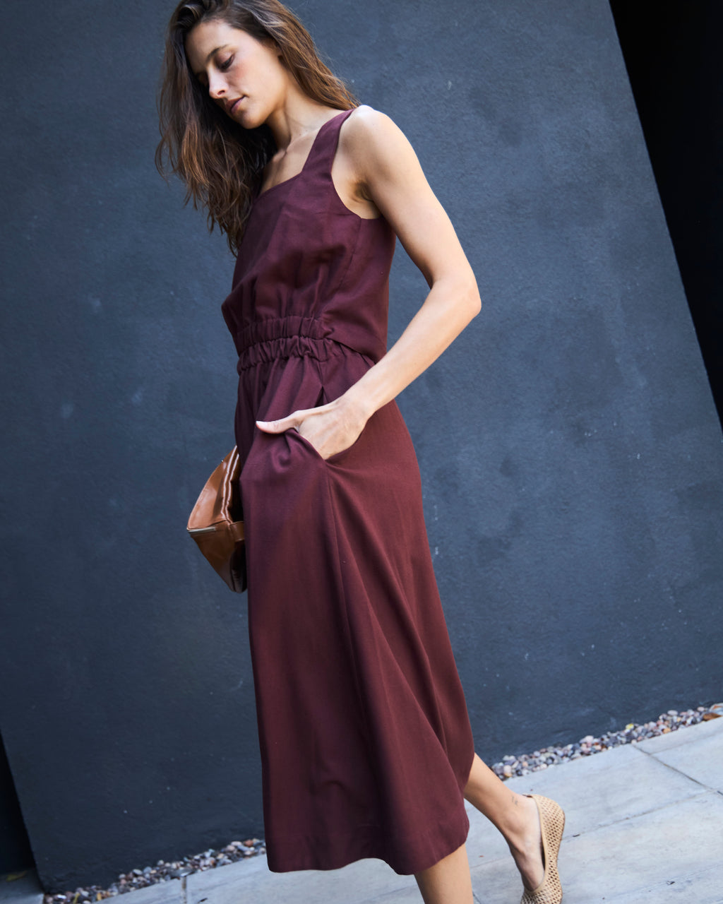 Vestido Chou Lino Carmenere