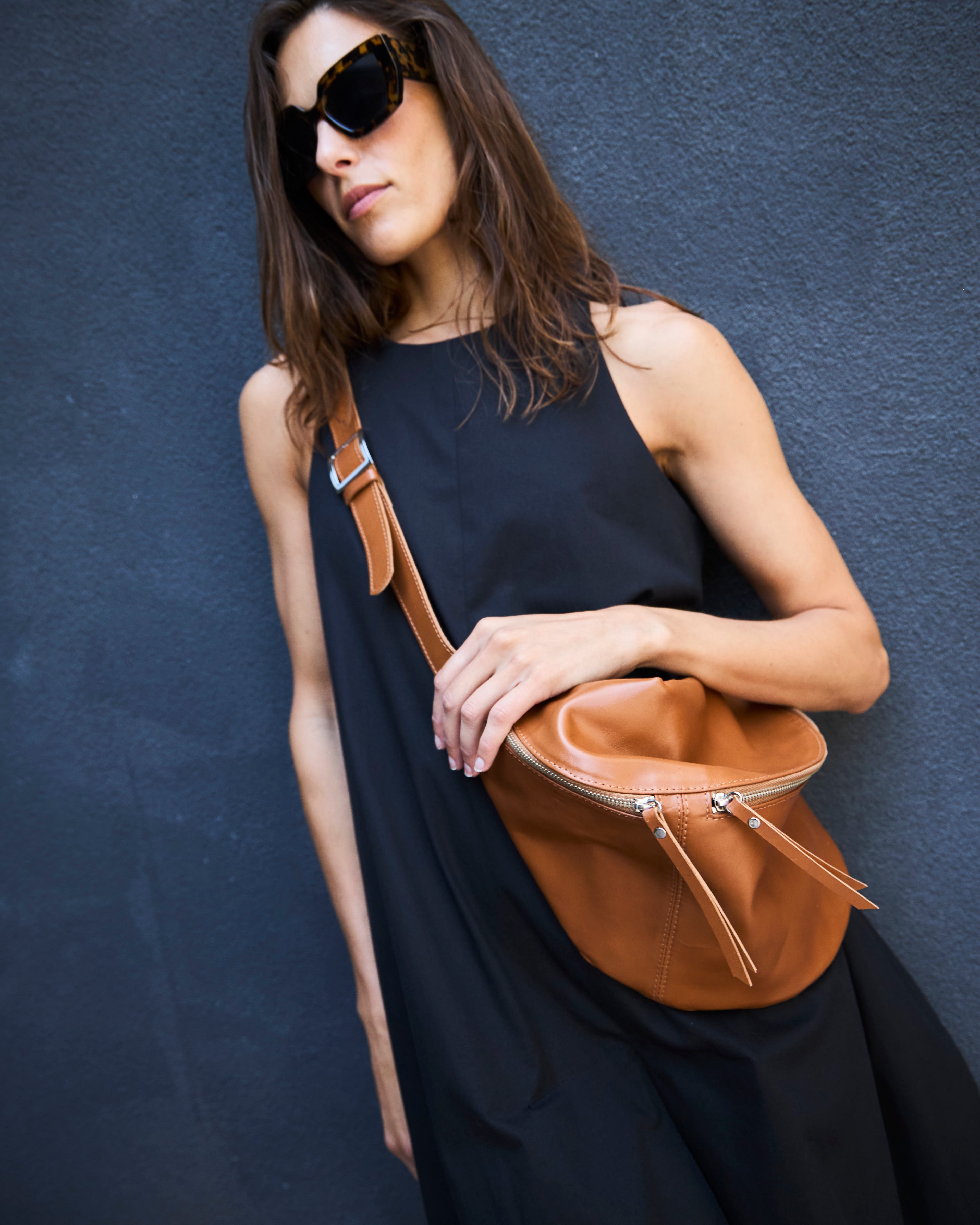 Banano Marion 100% Cuero Camel