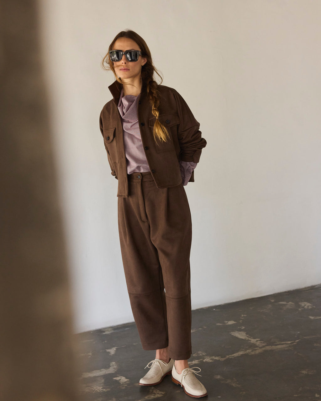 Pantalón Rondes Gamuzado Café