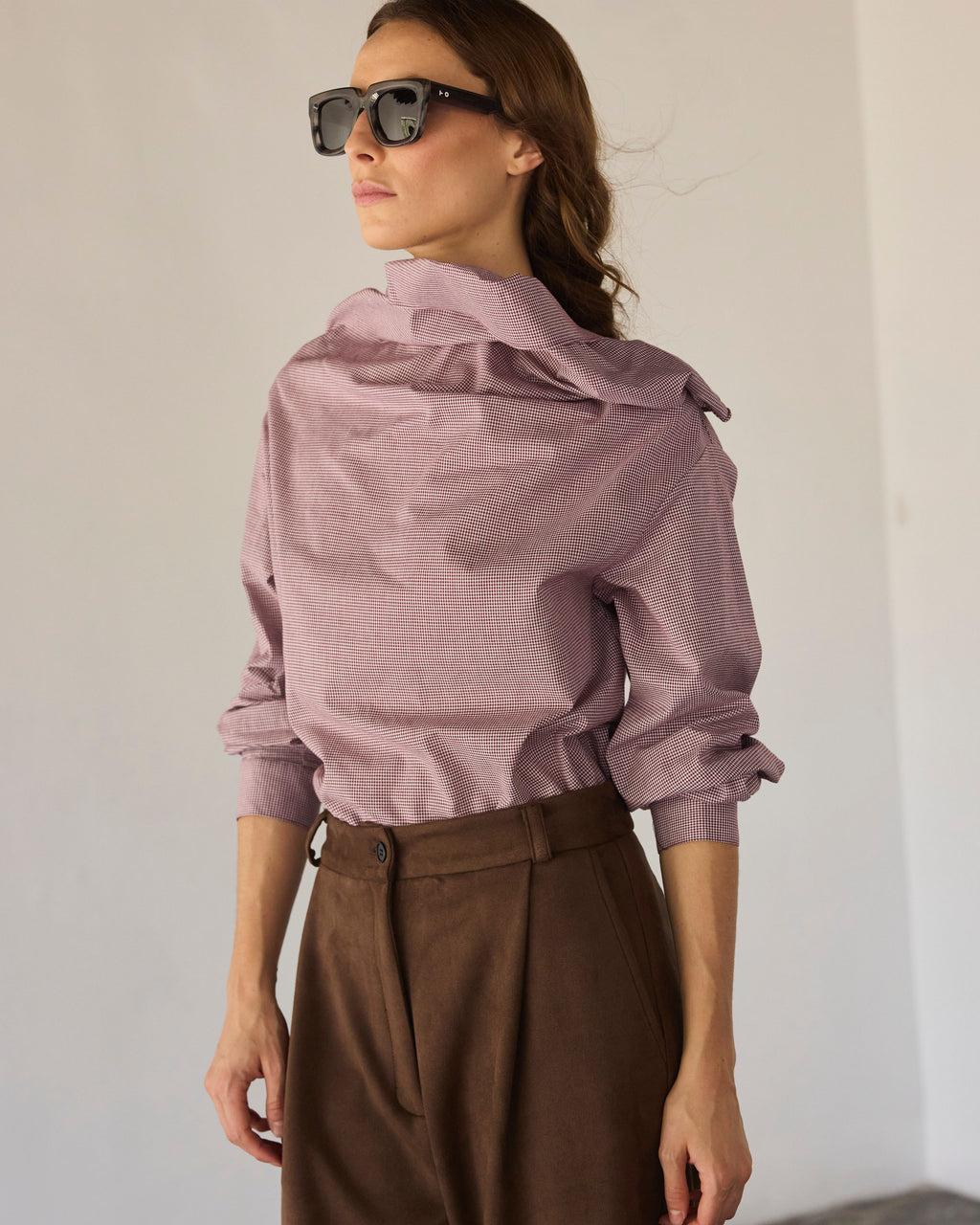 Pantalón Rondes Gamuzado Café