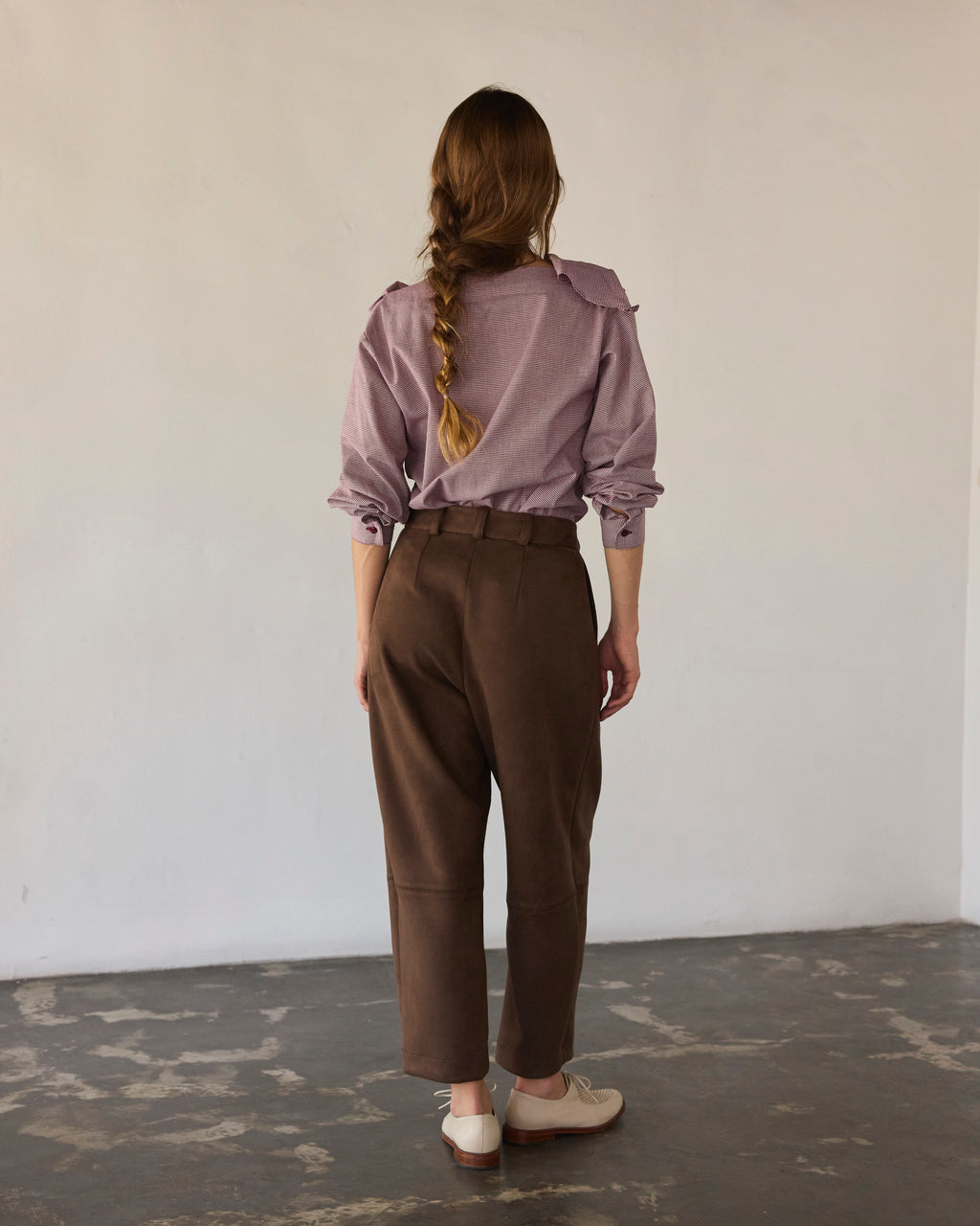 Pantalón Rondes Gamuzado Café