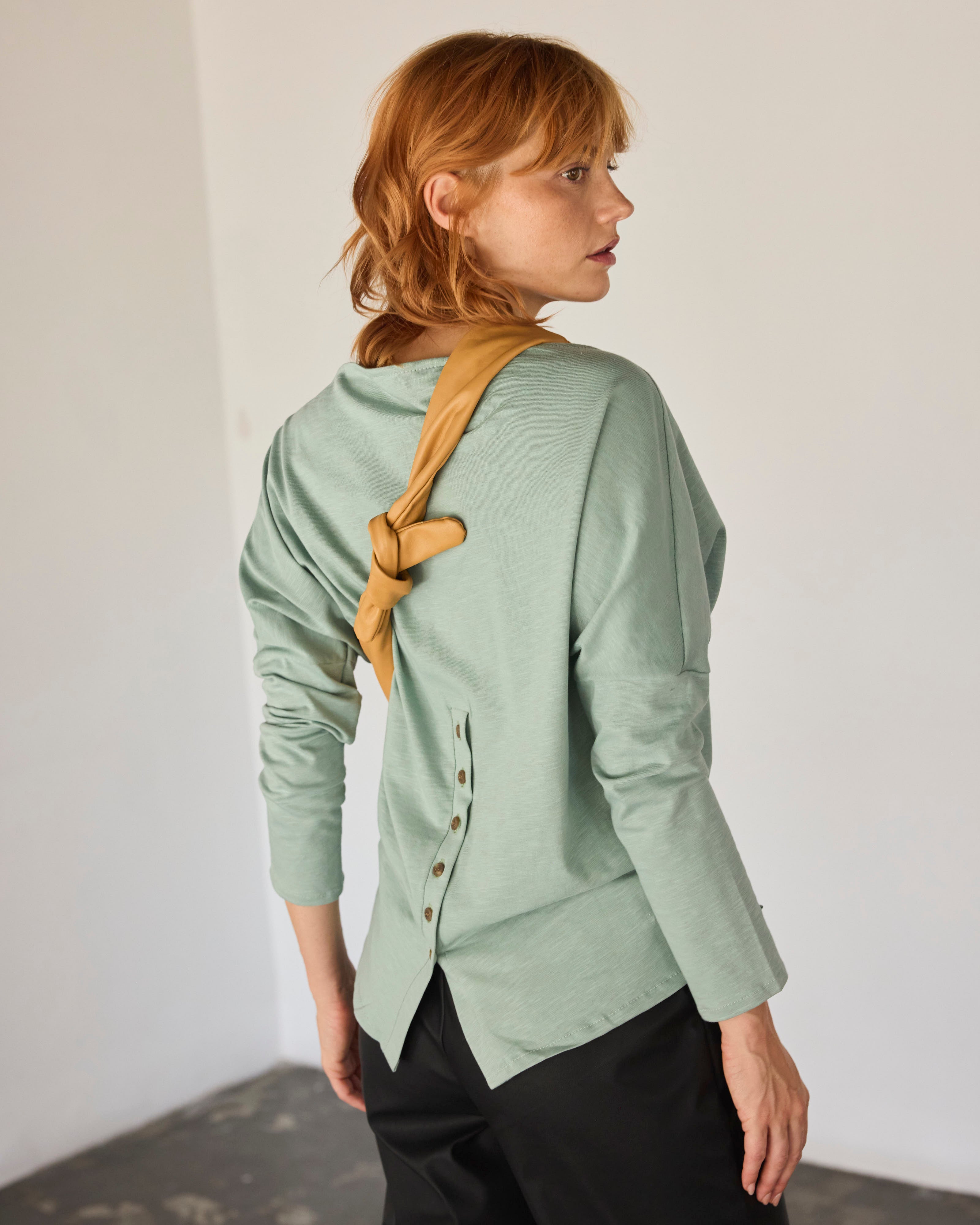 Banano Cinturón Bourdon 100% Cuero Vainilla