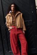 Pantalón Lys Italian Virgin Wool Salpimienta Rojo
