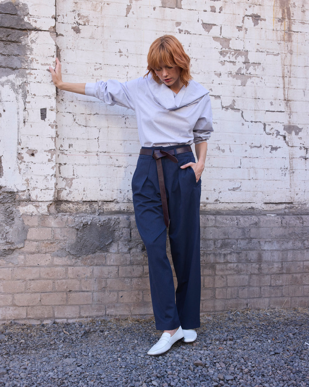 Pantalon Dahlia Espiga Azul (Pre-Order)